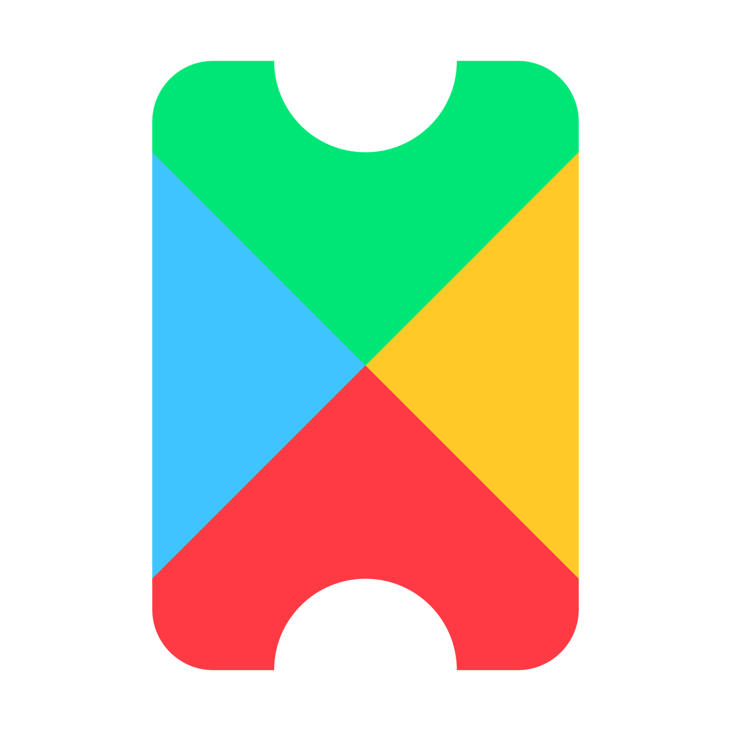 The Google Play Pass “ticket” logo, indicating an app is free with the subscription service.