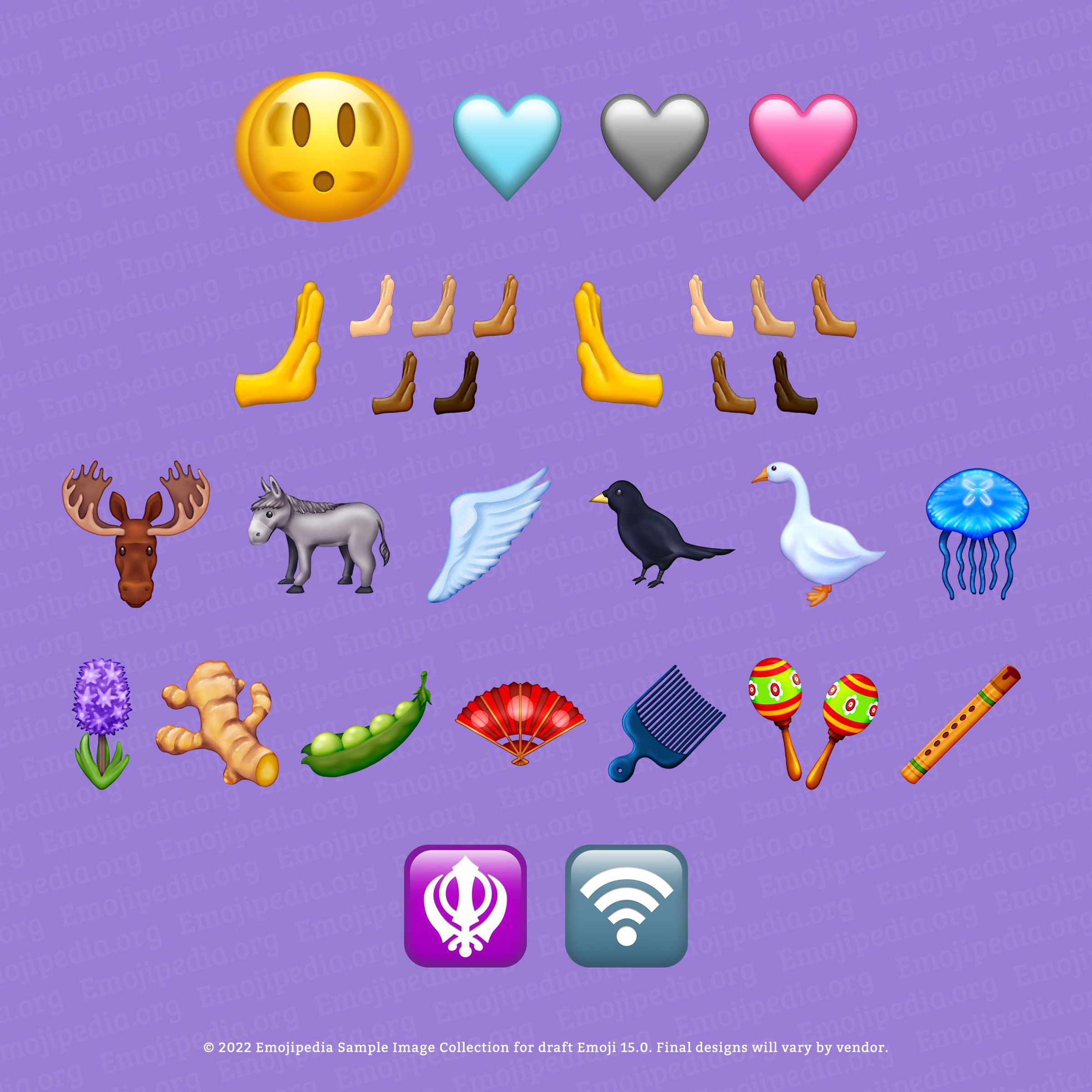 New emoji in Unicode 15.0.