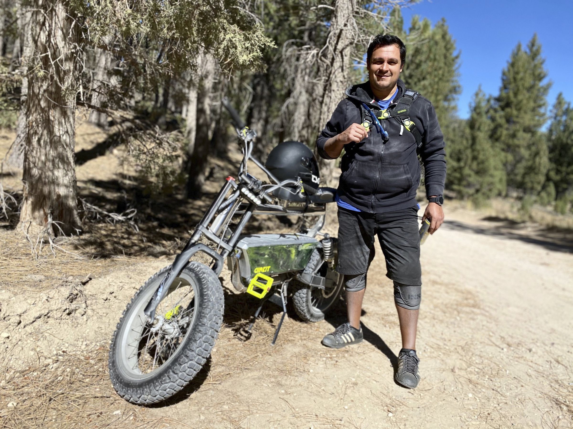 Javi Hernandez with one of his Cirkit e-bikes.
