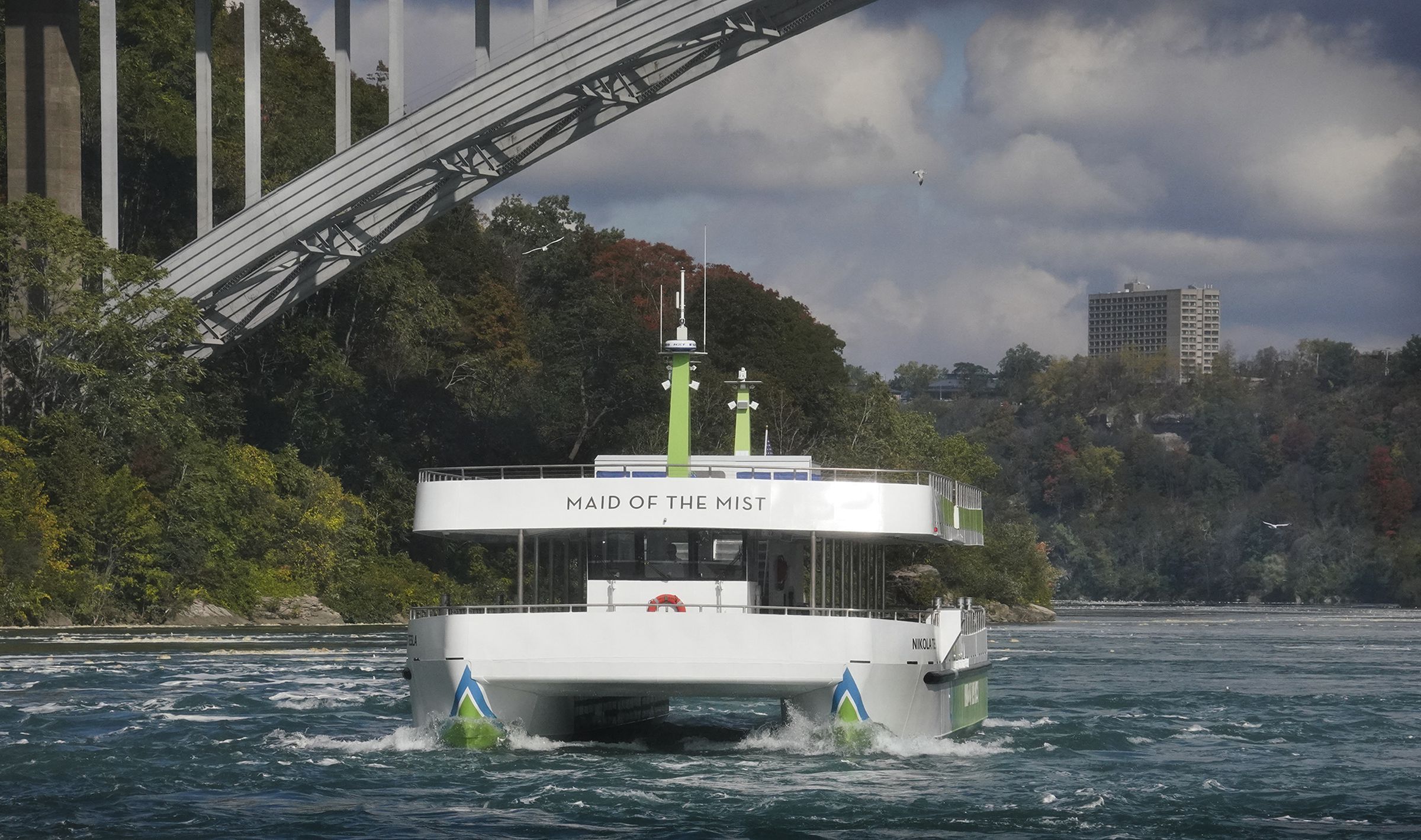 The Maid of the Mist boat tours at Niagara Falls will now be aboard fully electric vessels.