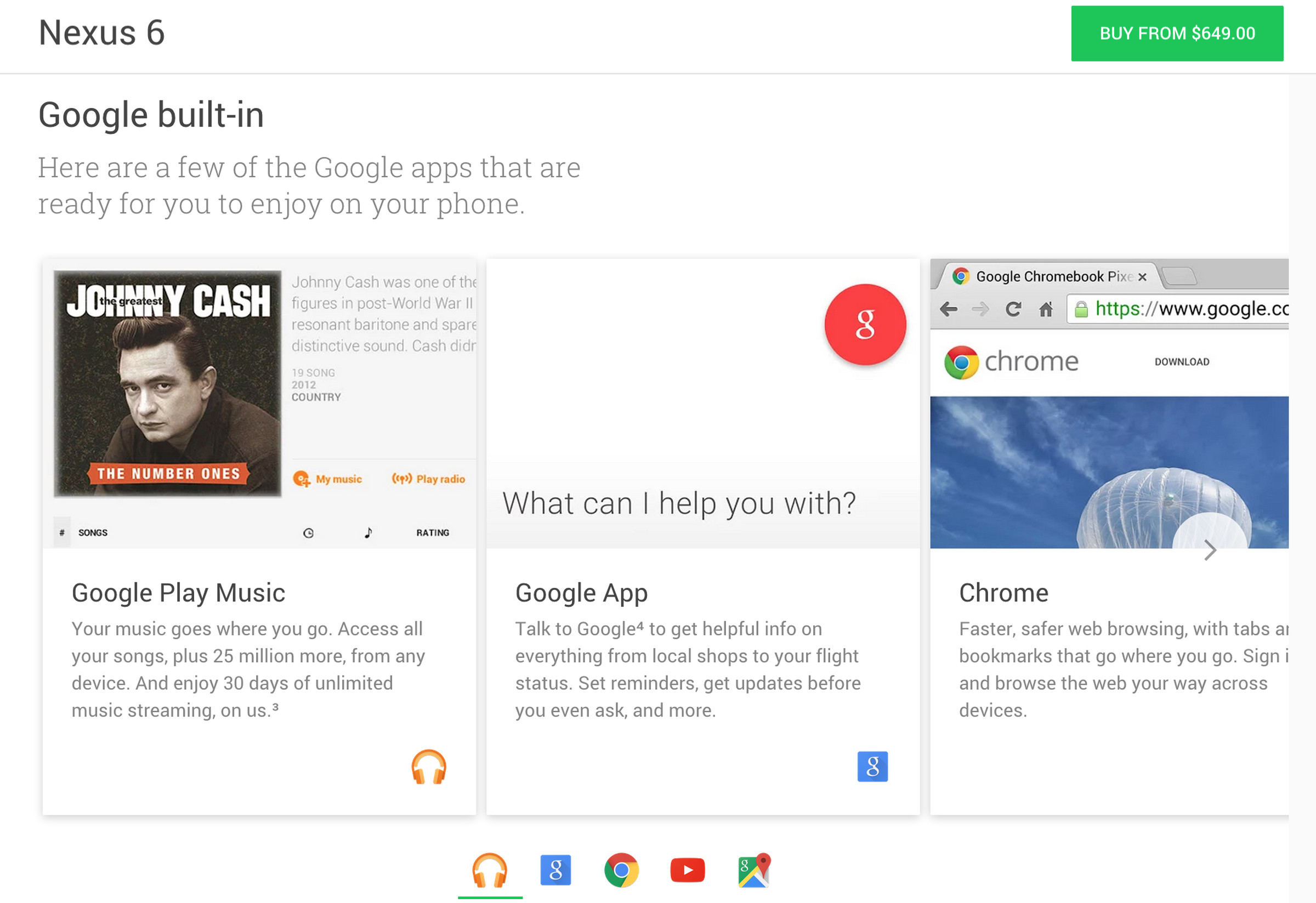 Google Store featured services