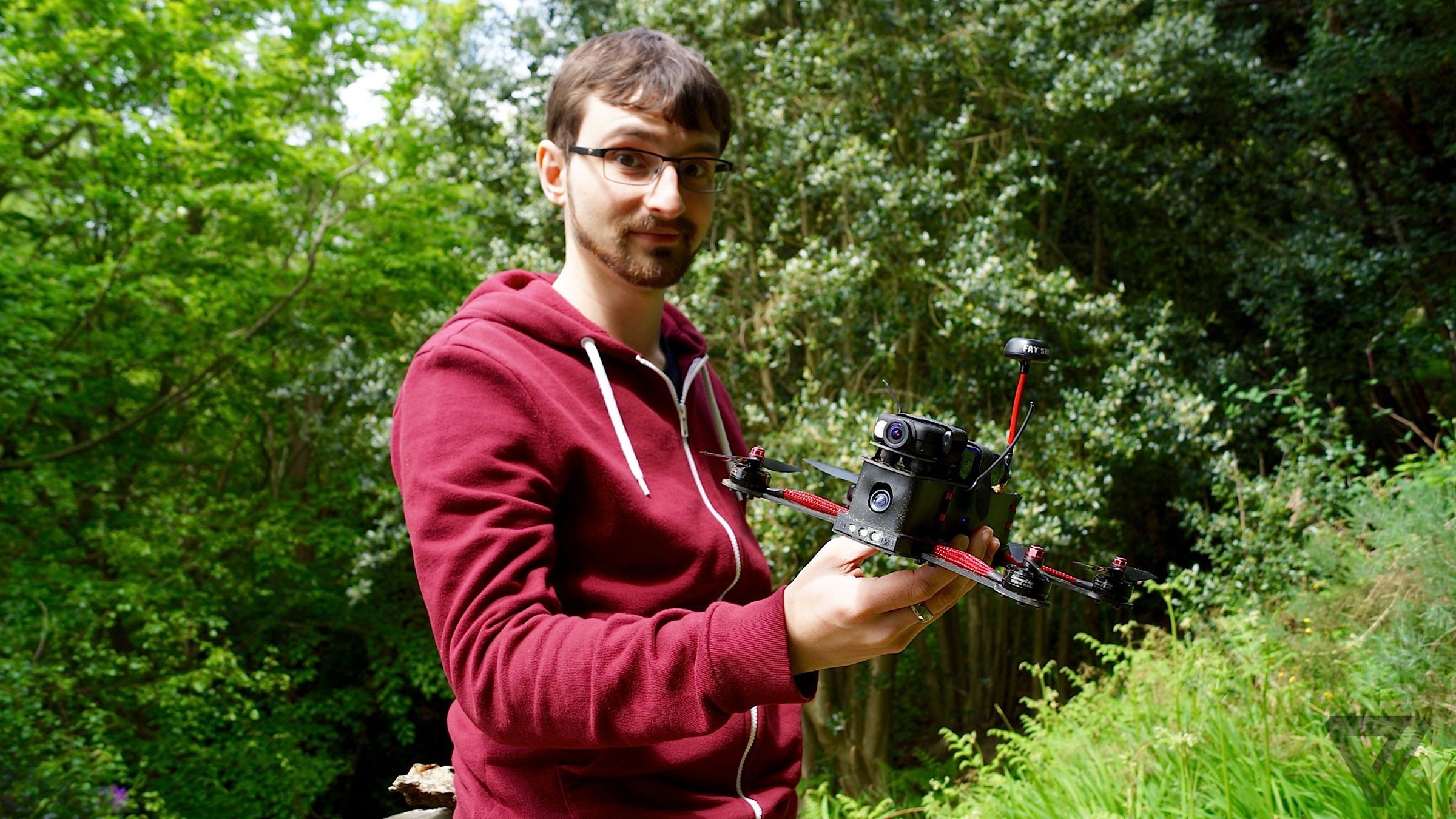 Racing drones in the forests of East Grinstead