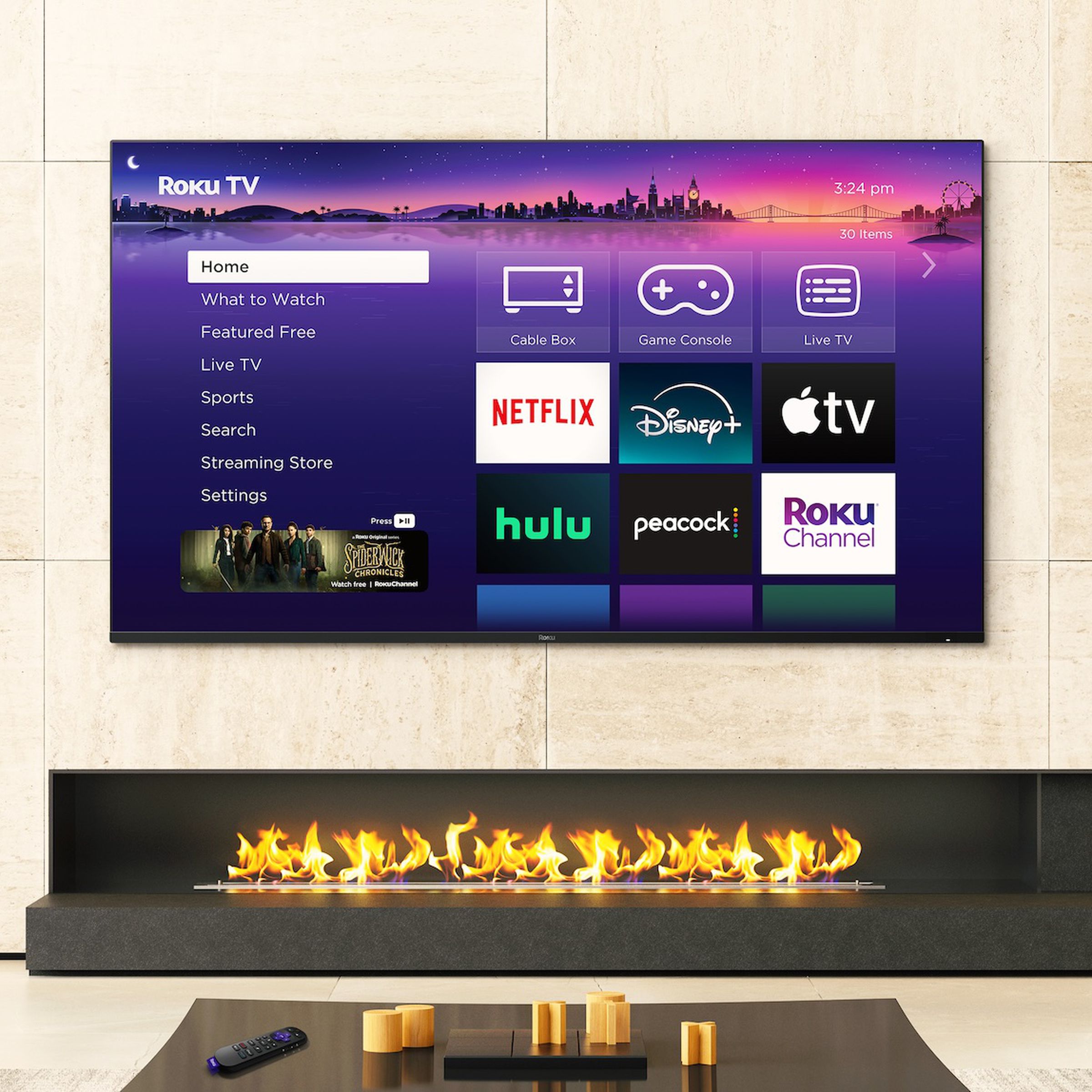 A marketing image of Roku’s Pro Series TV.