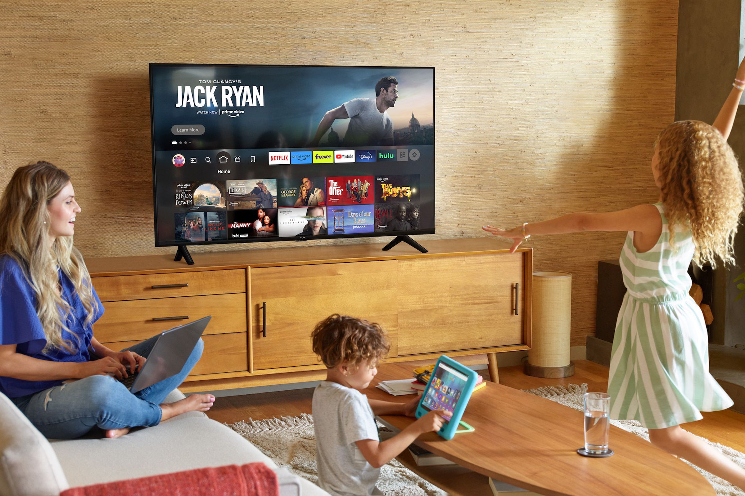 A marketing image of Amazon’s Fire TV 2-Series television.