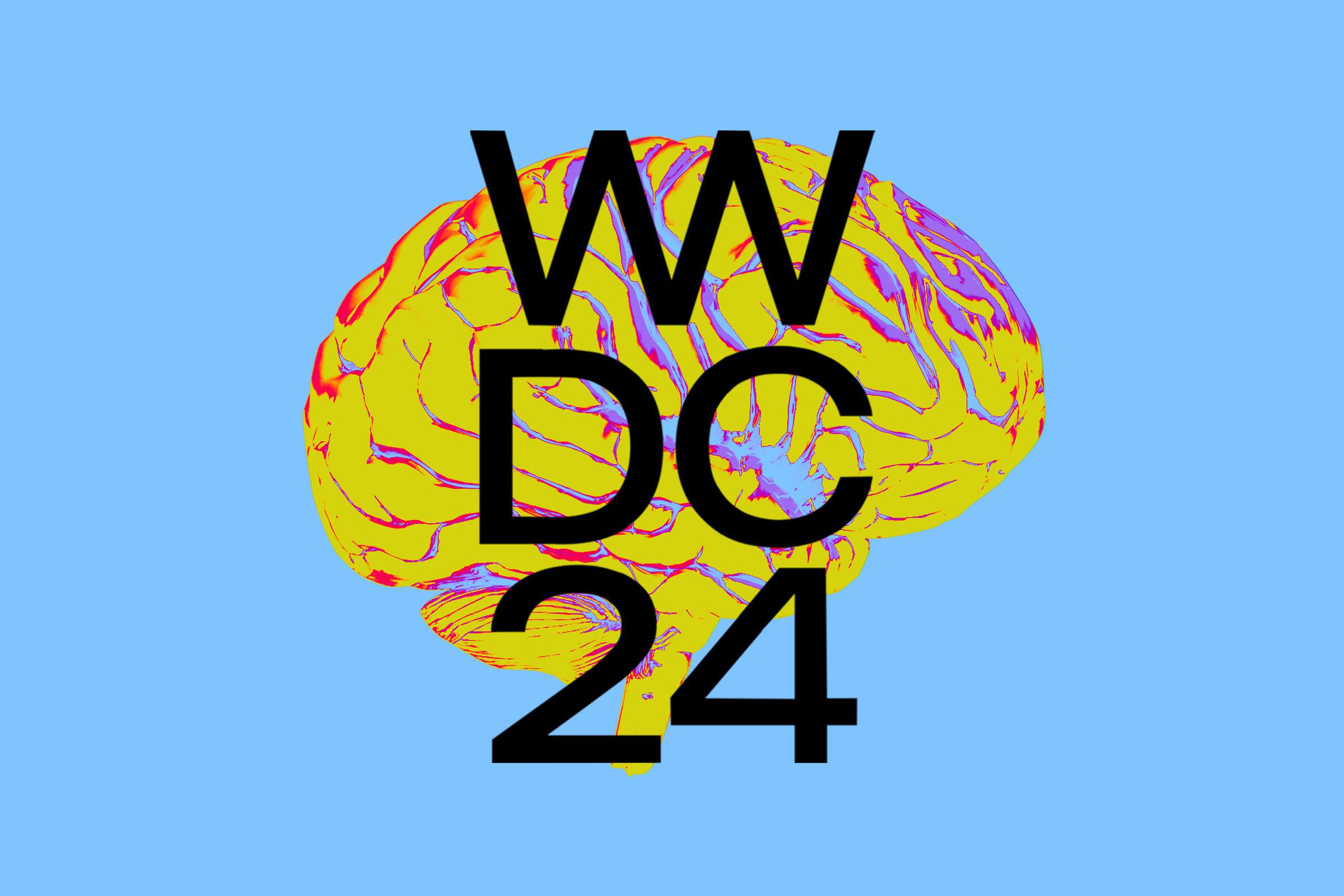 Vector collage of the World Wide Developer Conference logo.