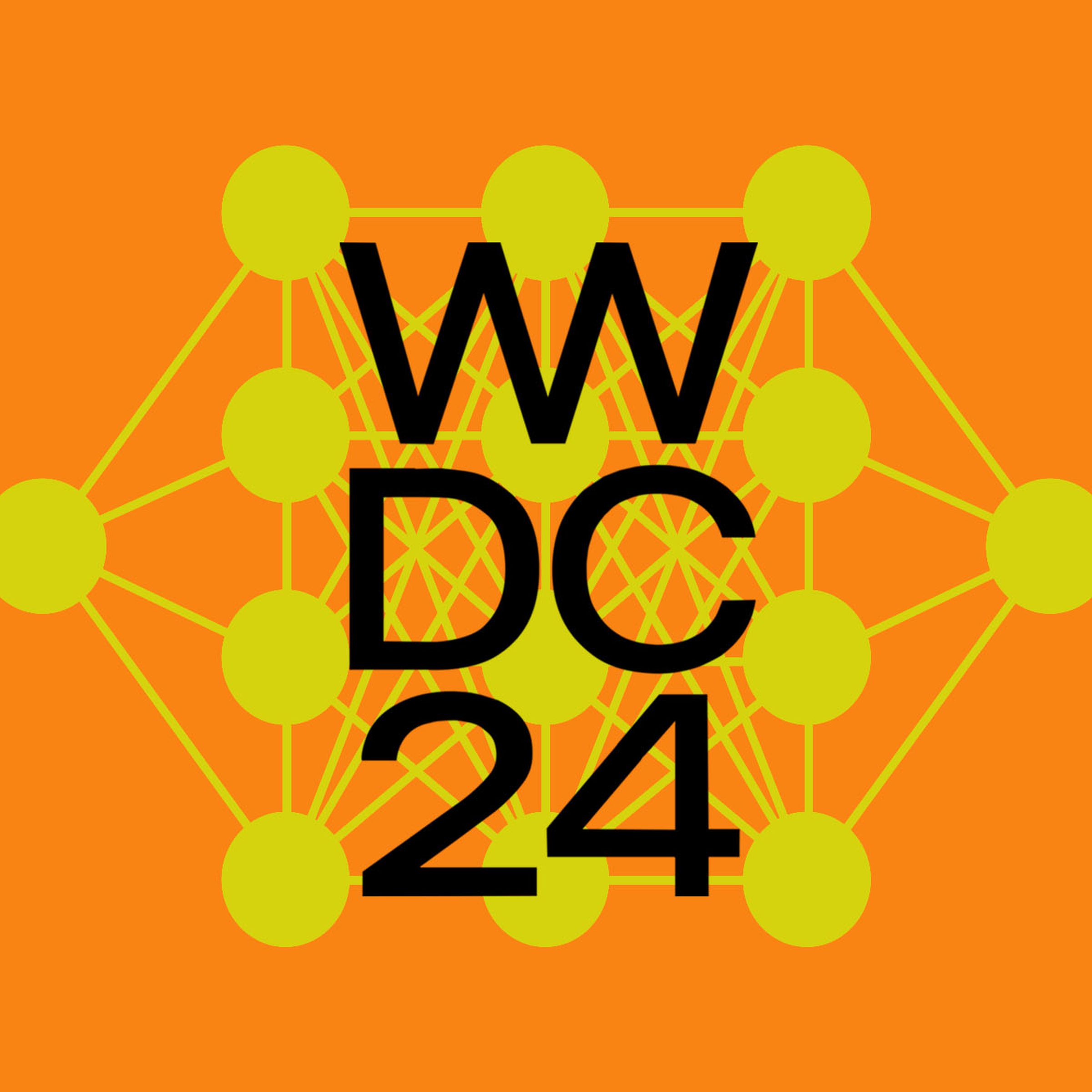 Vector collage of the Worldwide Developers Conference logo.
