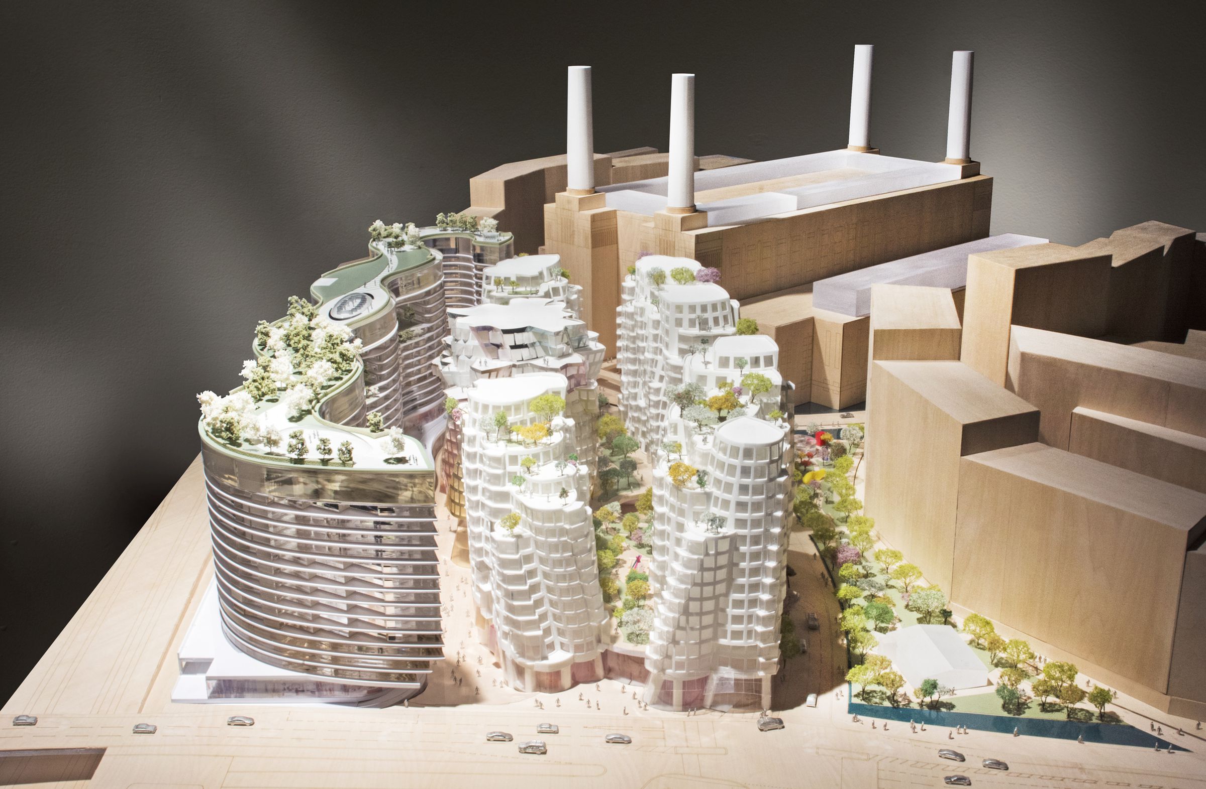 Battersea Power Station designs by Frank Gehry and Norman Foster