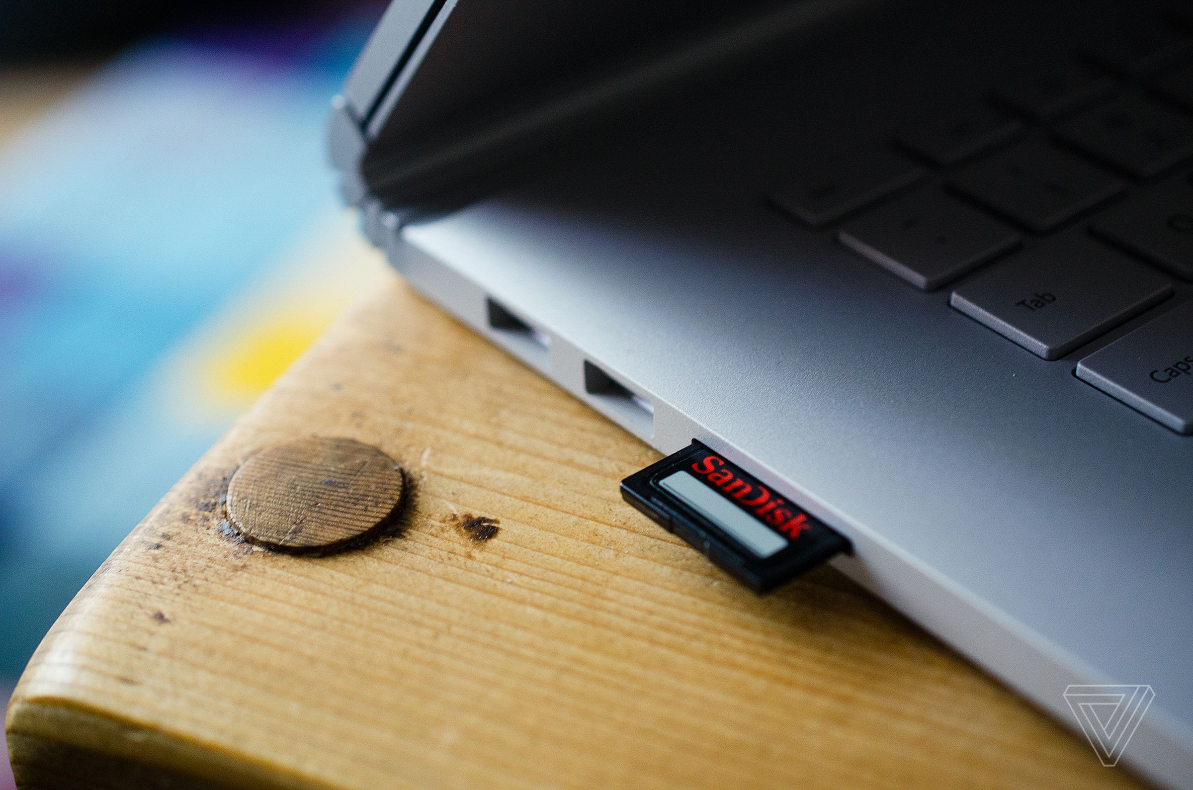 Microsoft has kept the full-size SD card reader.