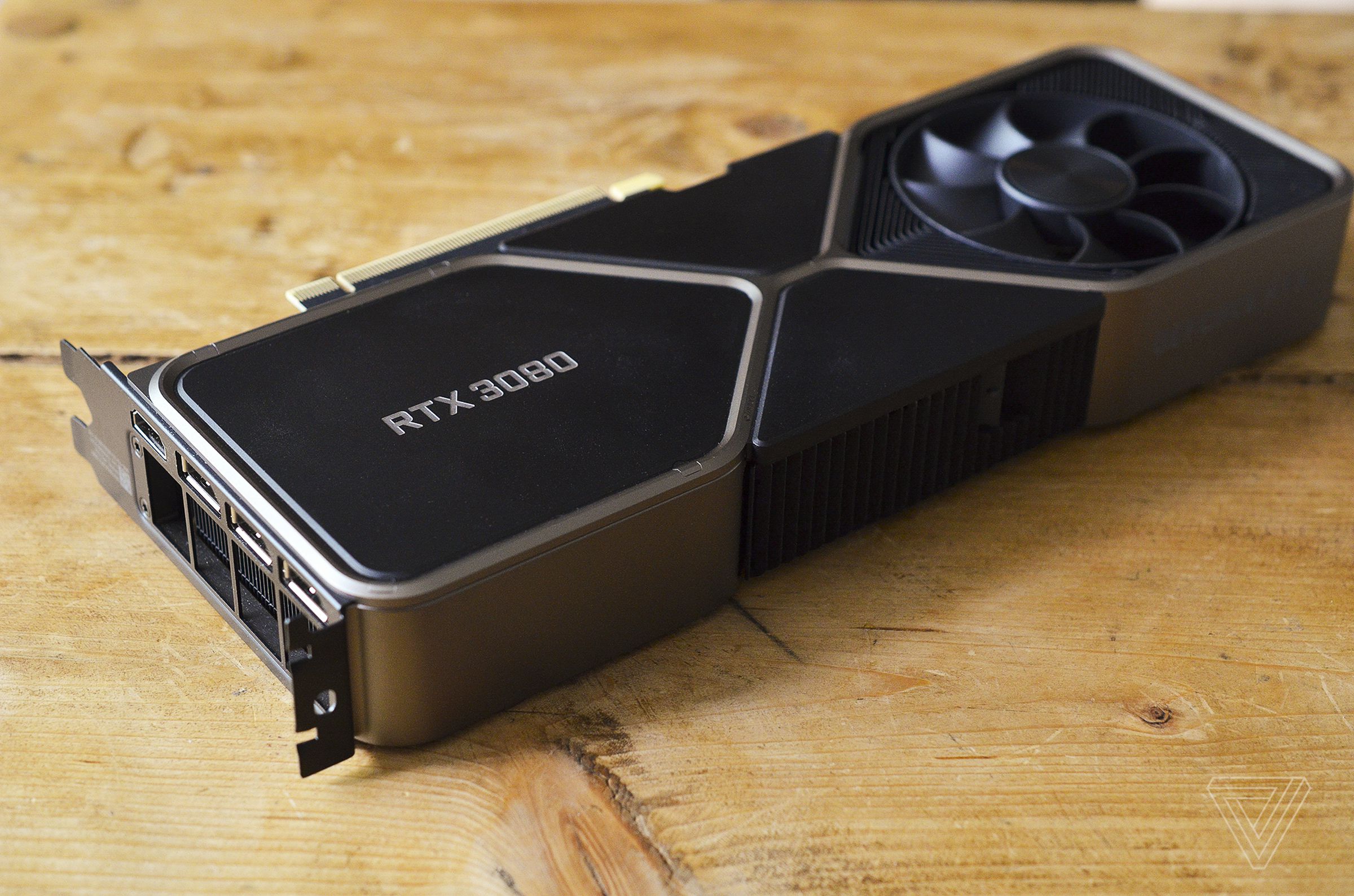A Nvidia GeForce RTX 3080 graphics card