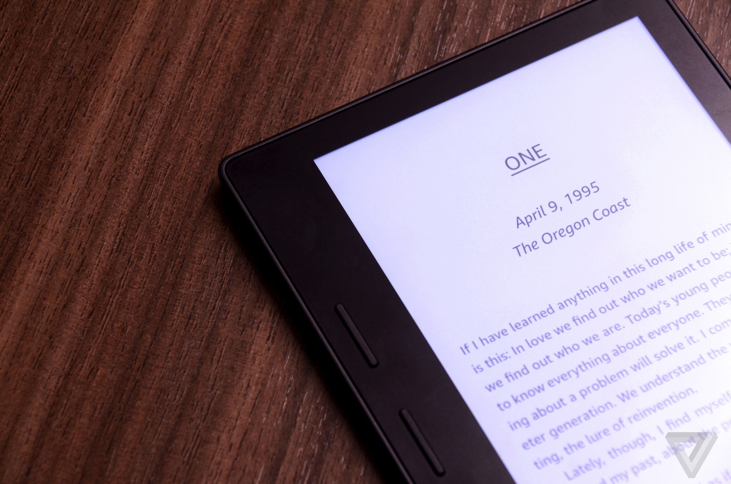 Amazon’s Kindle Oasis e-reader