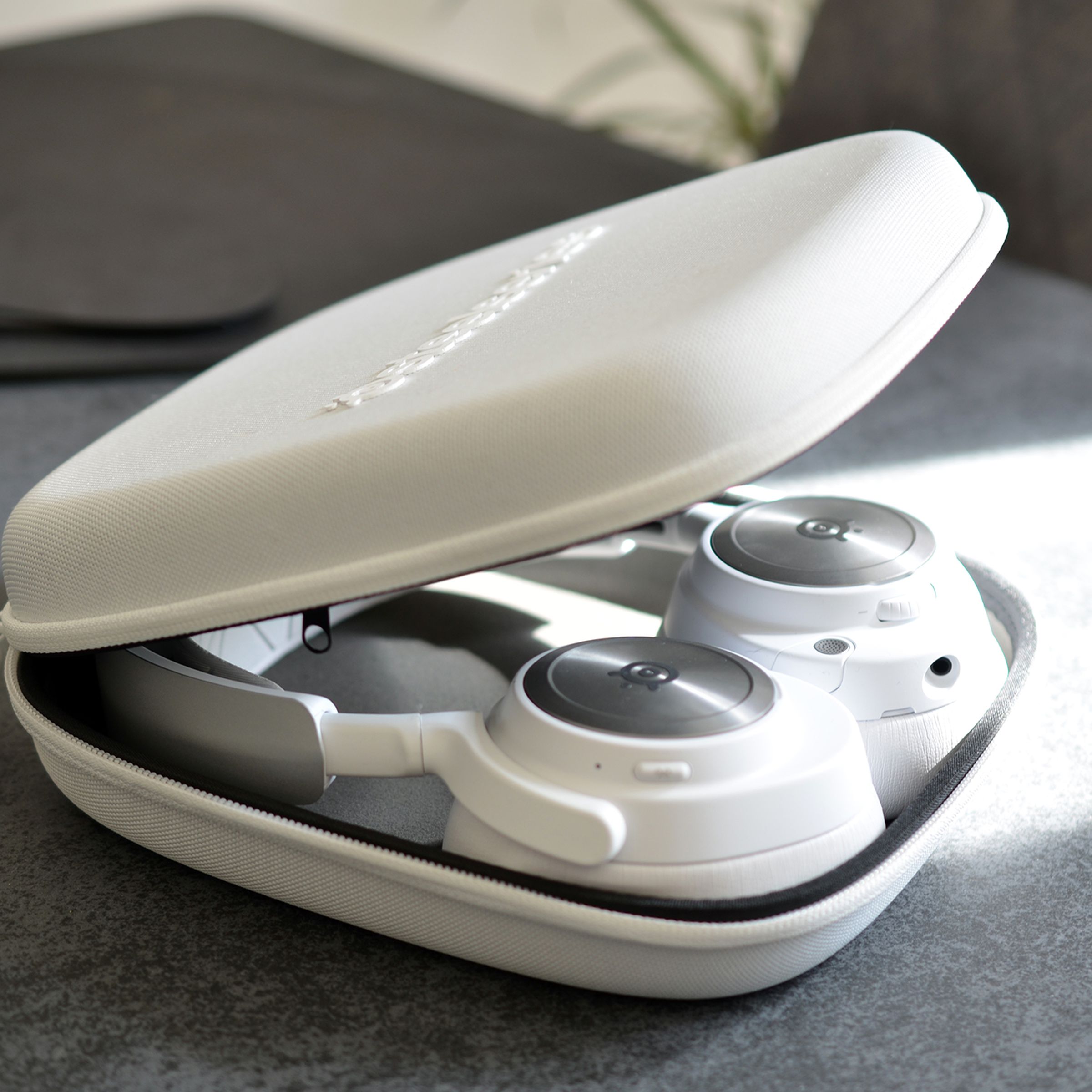 SteelSeries’ white Nova Pro headset