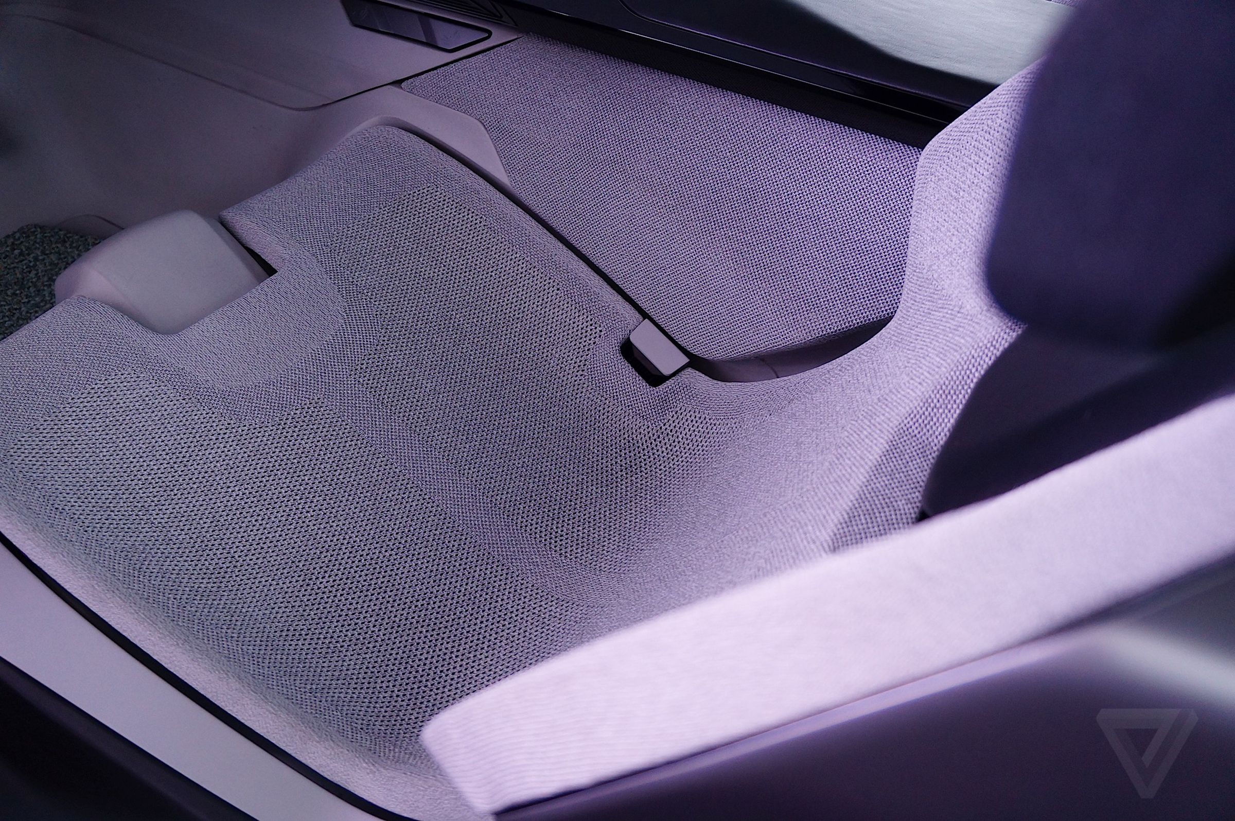 The Instinct’s mesh seats are designed to adapt to the contours of a passenger’s body. 