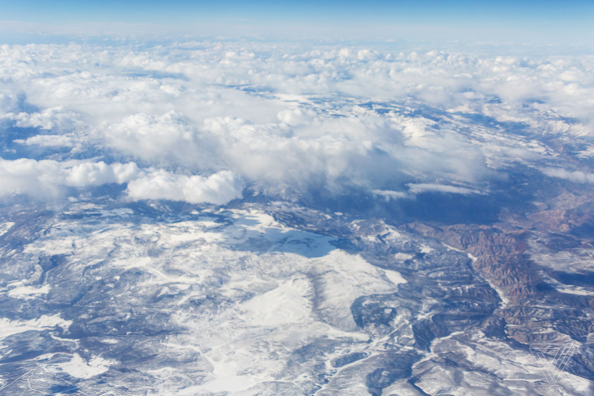 Flying over the Rockies
