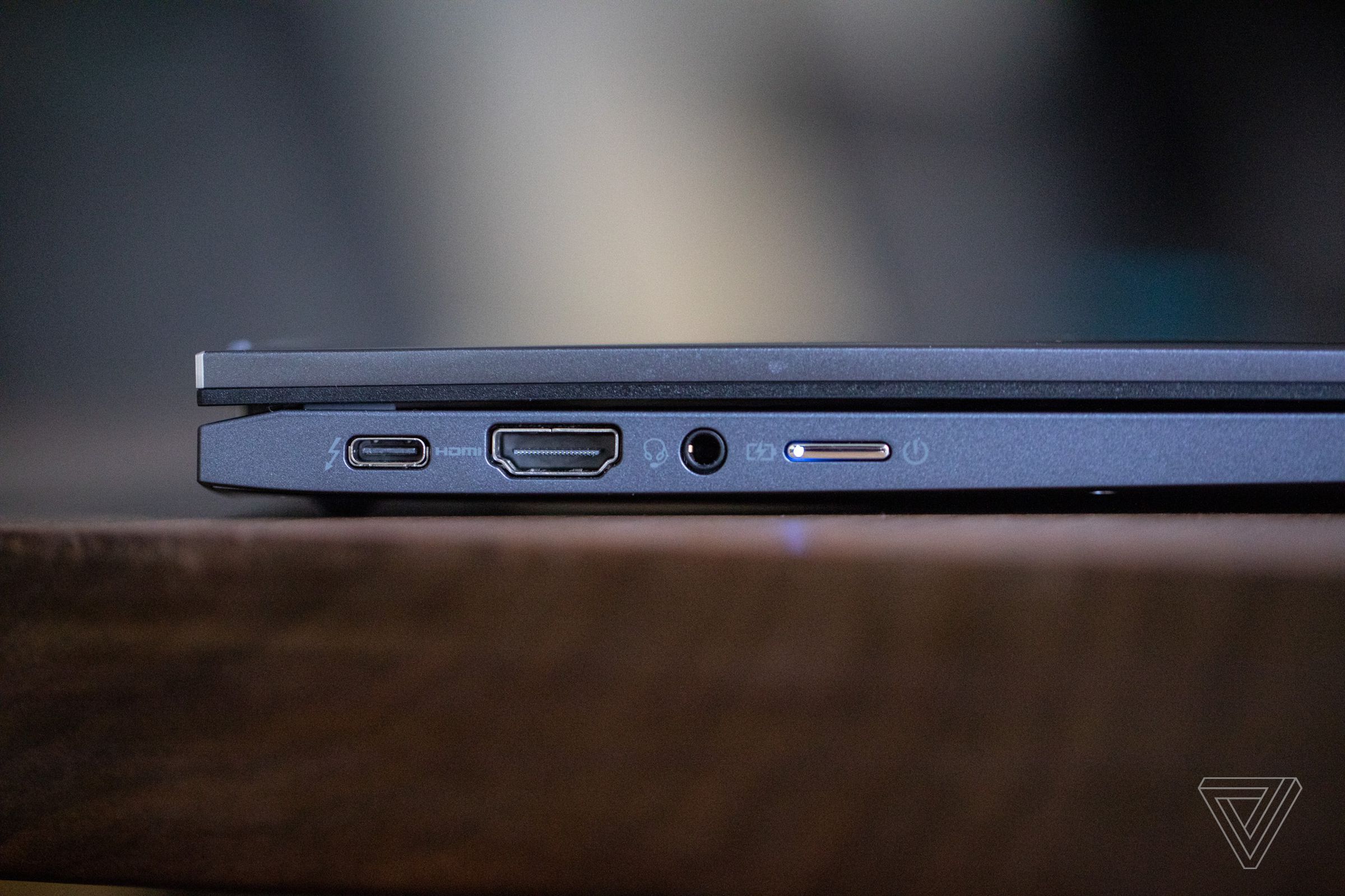 The ports on the left side of the Acer Chromebook Spin 714.