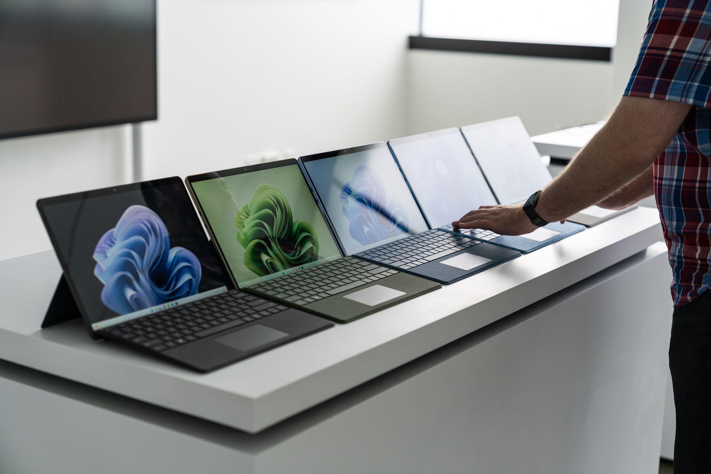 <em>All the new Surface Pro 9 models.</em>