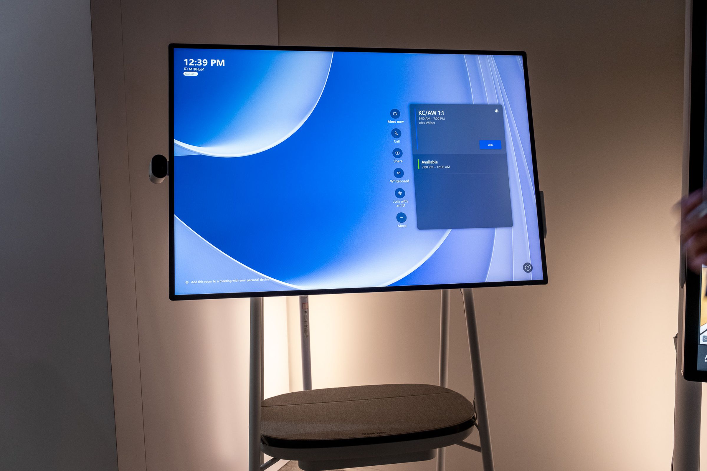 A photo of Microsoft’s Surface Hub 3.