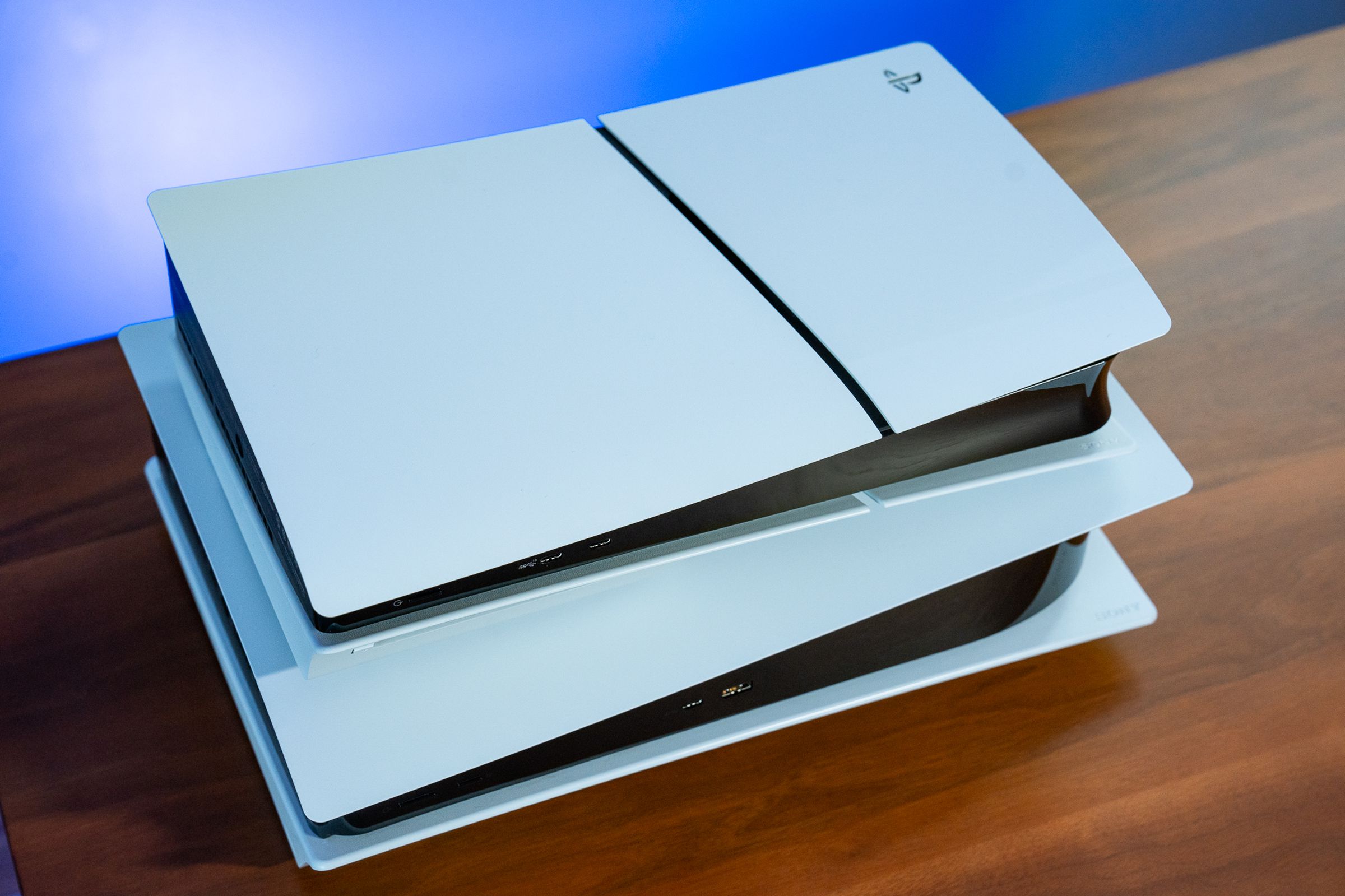 <em>Quite possibly the only device that stacks well on top of a PS5 is... another PS5.</em>