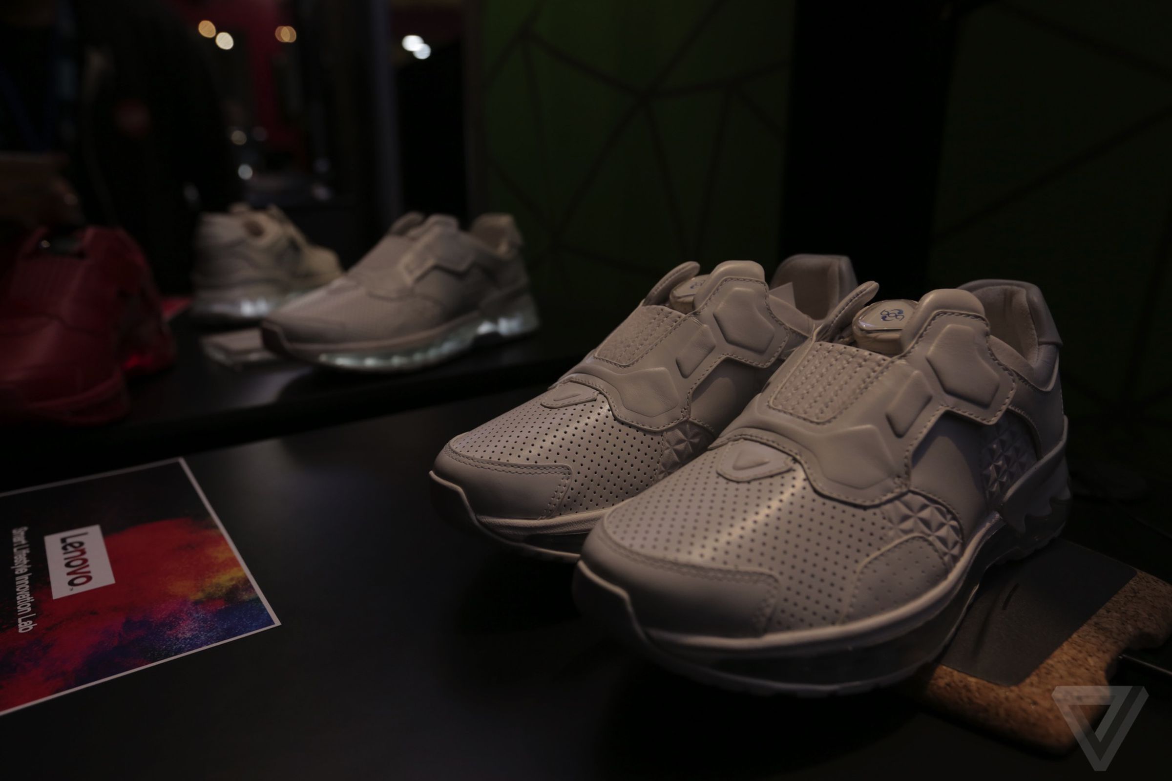 Lenovo's smart running shoe at Tech World 2016