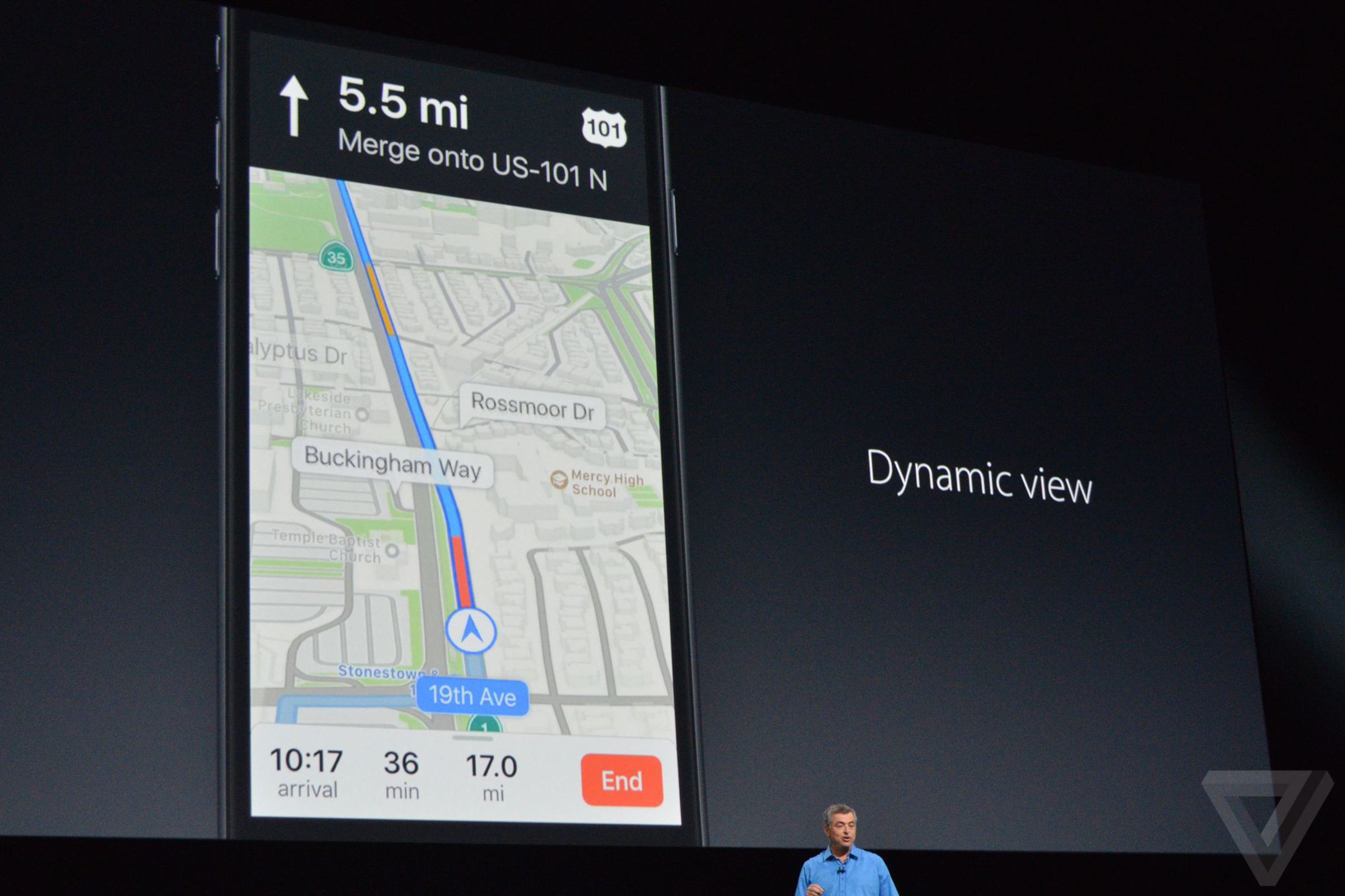 Maps at WWDC16 announcement photos