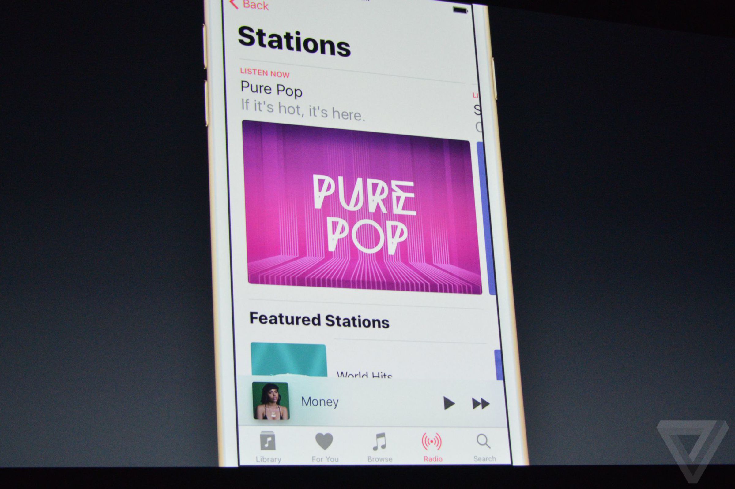 Apple Music at WWDC16 announcement photos