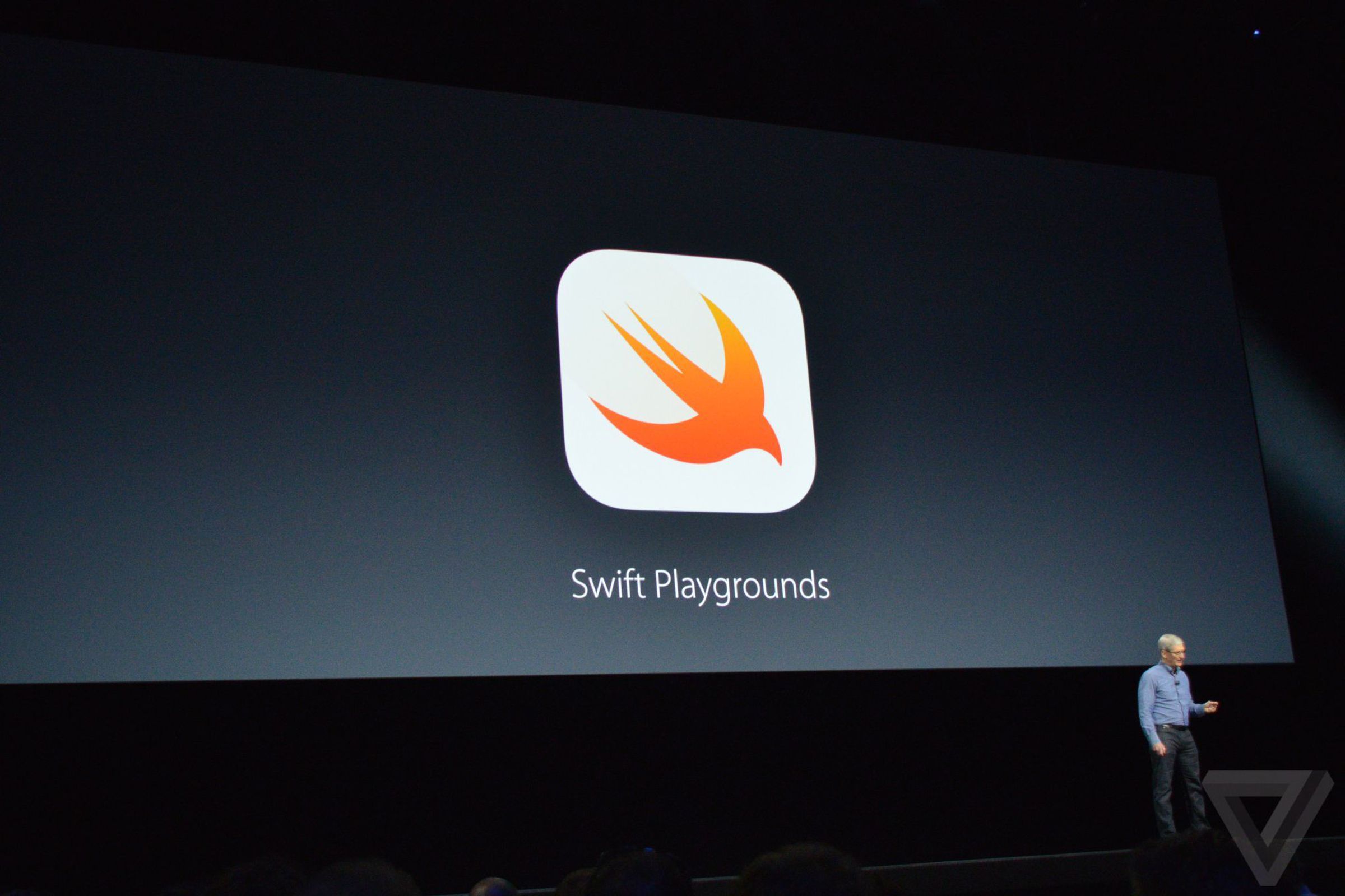 Swift Playgrounds at WWDC16 announcement photos