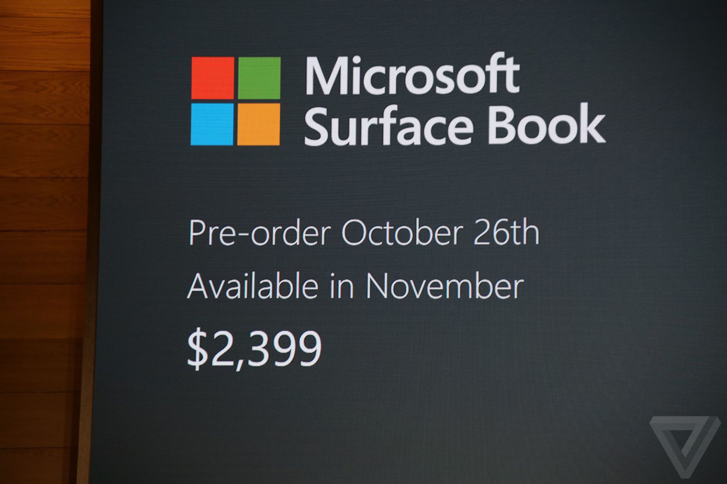 Microsoft Surface Book i7 announcement photos