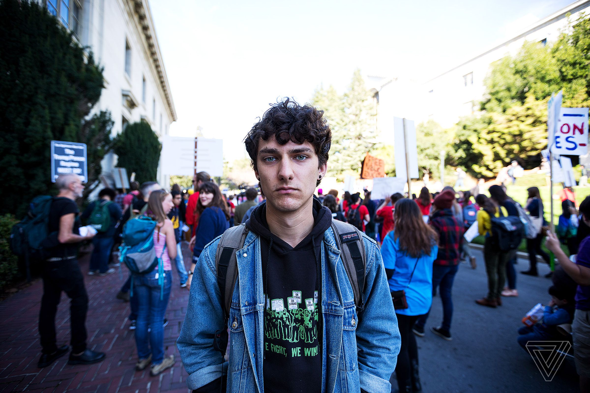Giovanni D’Ambrosio, an undergraduate at UC Berkeley whose family has experienced homelessness, said that the tax bill is making him reconsider his plans to go to graduate school: “I'm in a catch-22, where if I don't get a master's I don't know how I'm go