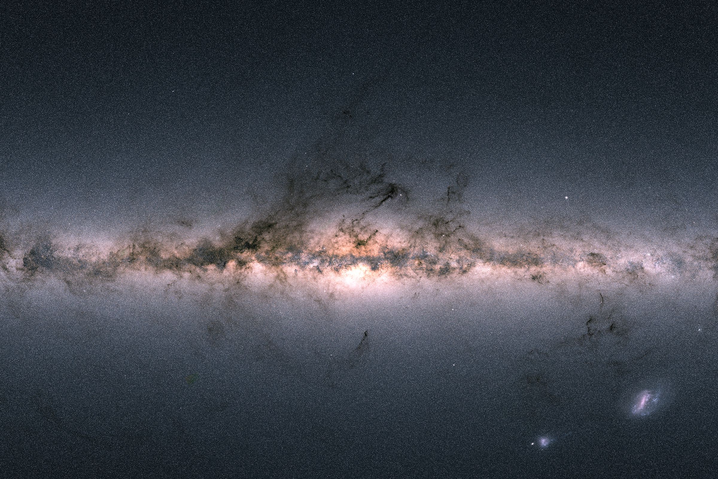 Gaia’s sky map in color.