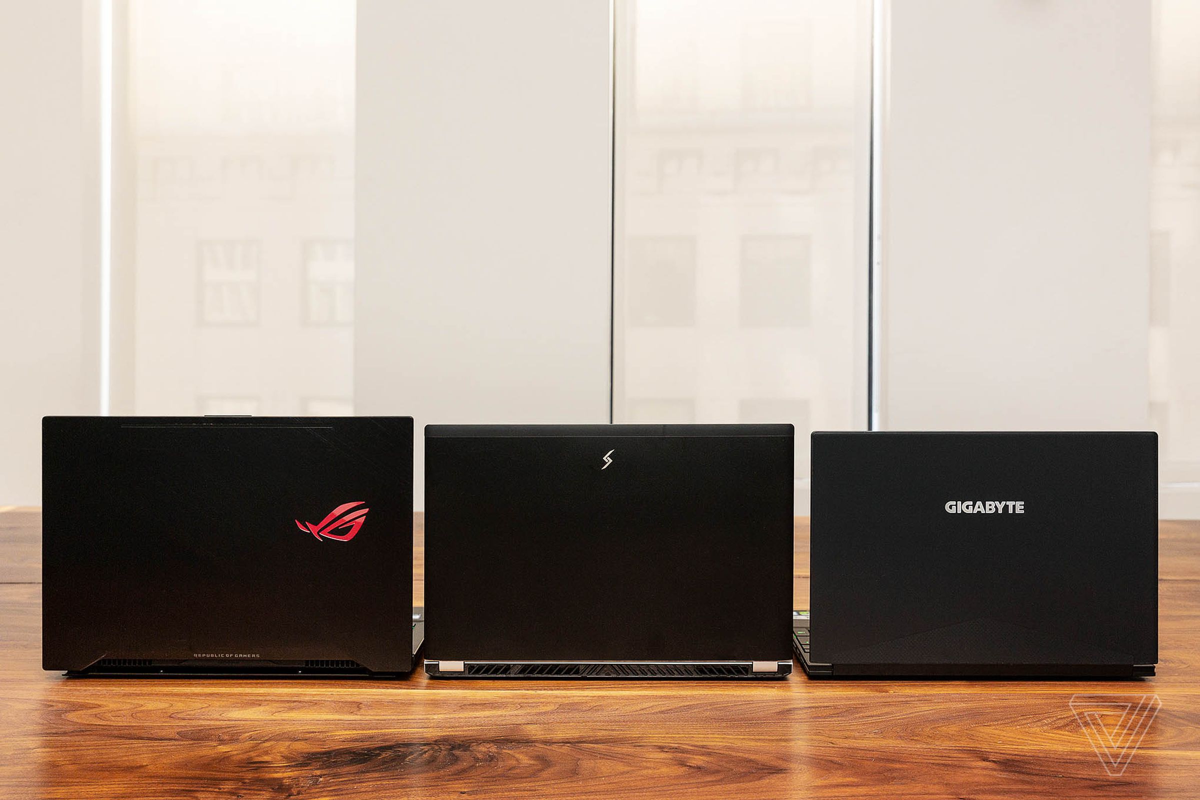 Asus (left), Digital Storm (middle), and Gigabyte (right).
