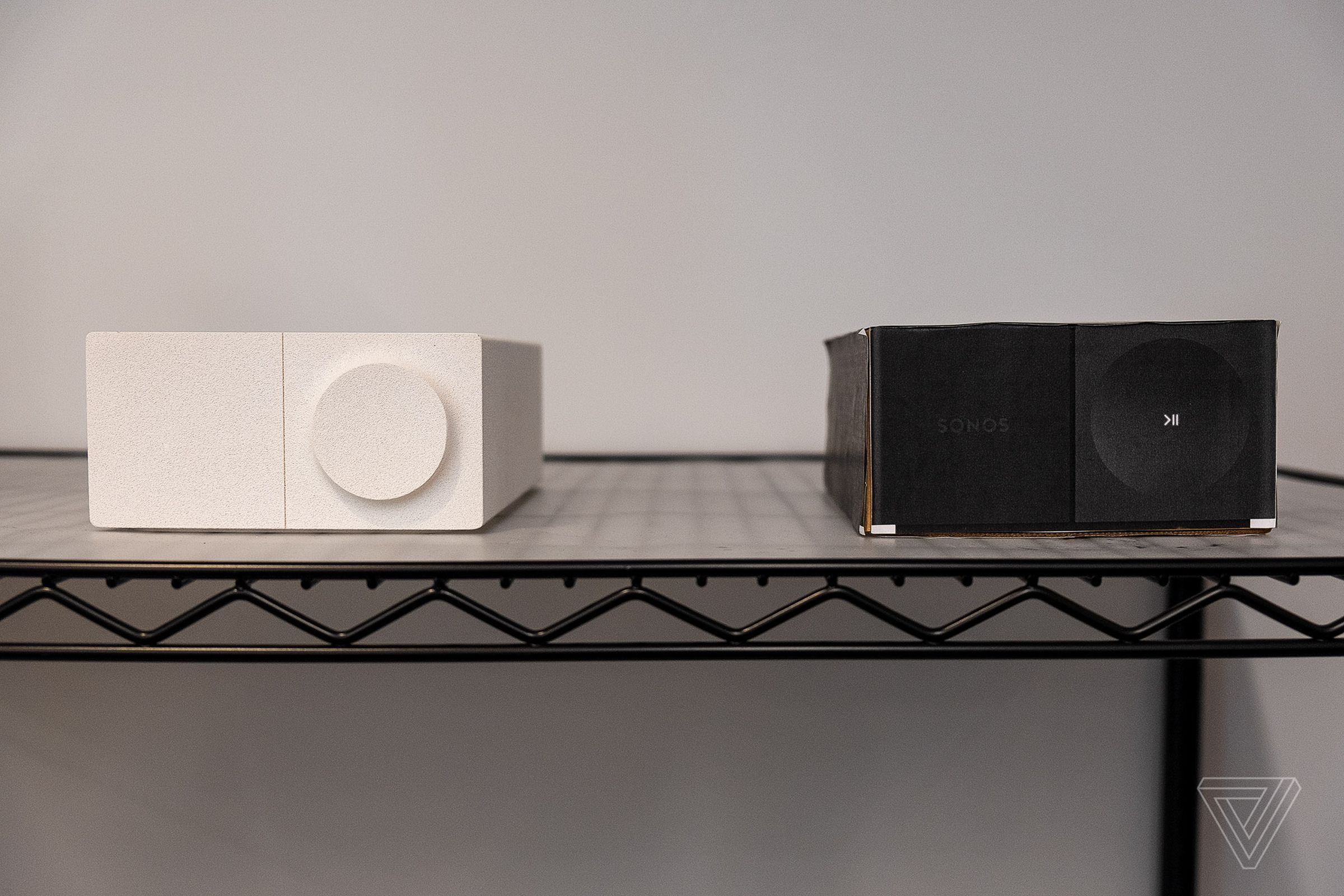Early prototypes of the Sonos Amp looked much different than the finished product.