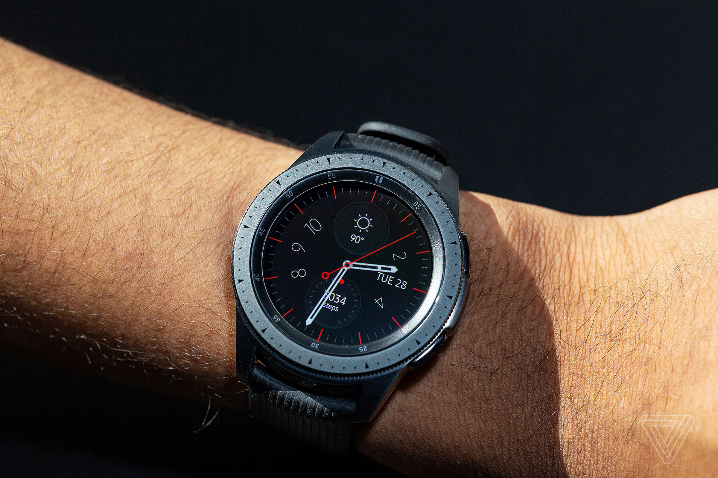 The Galaxy Watch 3 is expected to feature a similar rotating bezel to the original Galaxy watch (pictured).