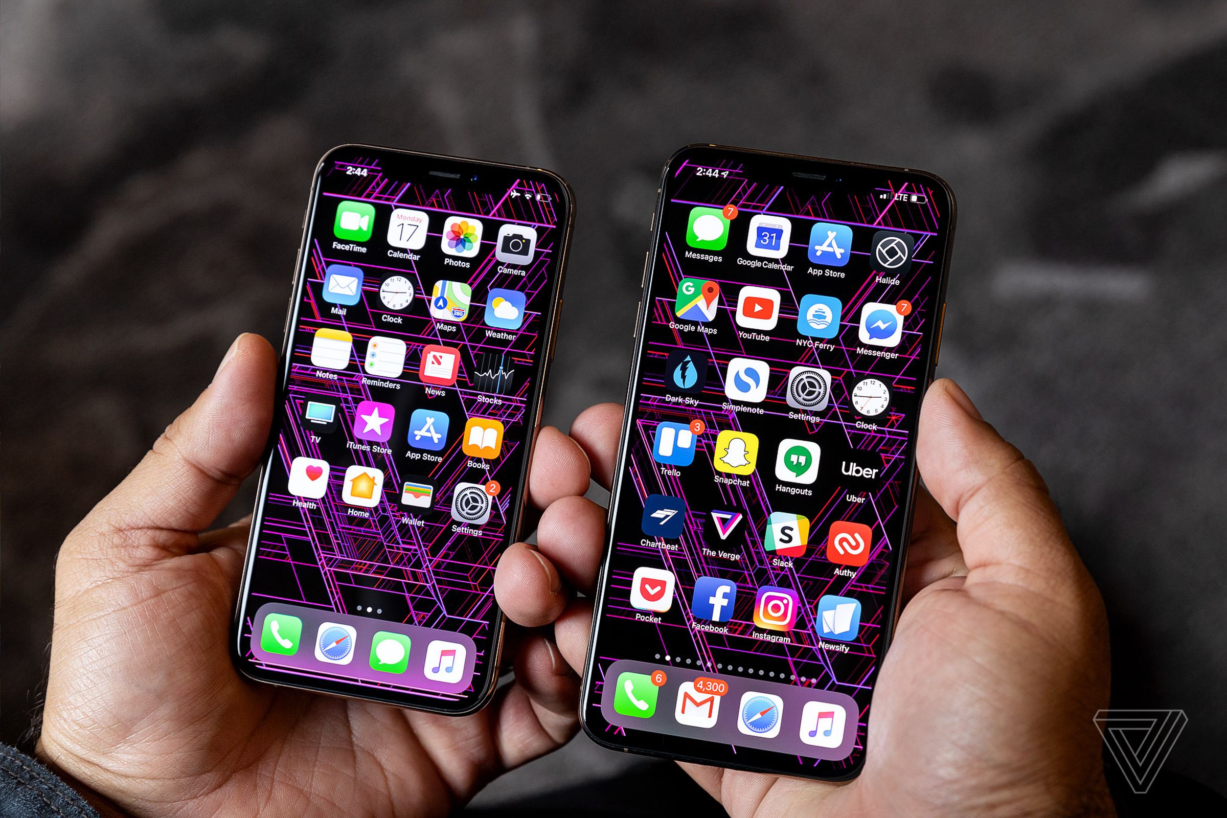 The two phones are expected to succeed the iPhone XS and XS Max (pictured).