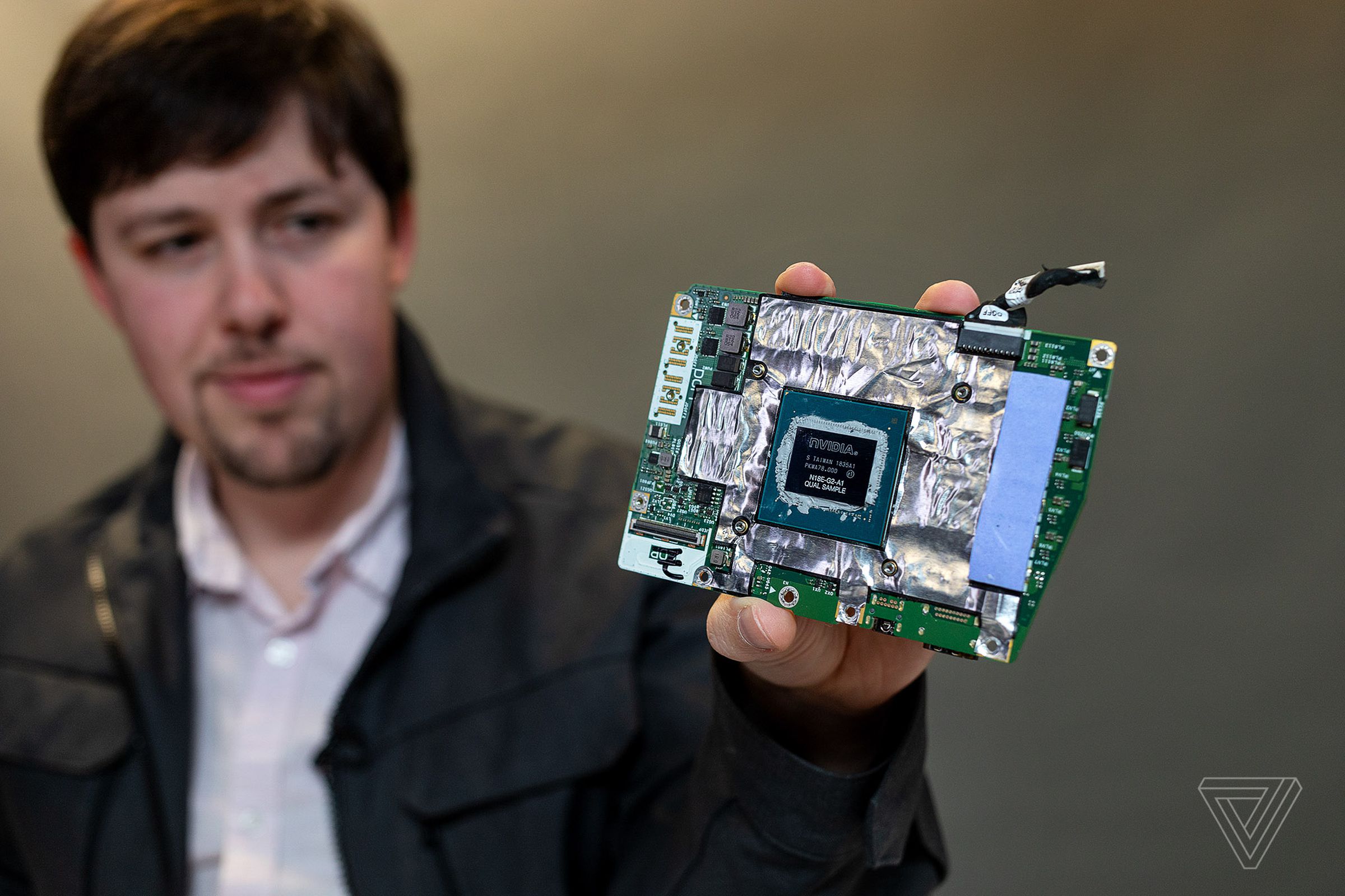 Record scratch, freeze frame, yep that’s me holding up Dell’s swappable GPU board in 2019... 