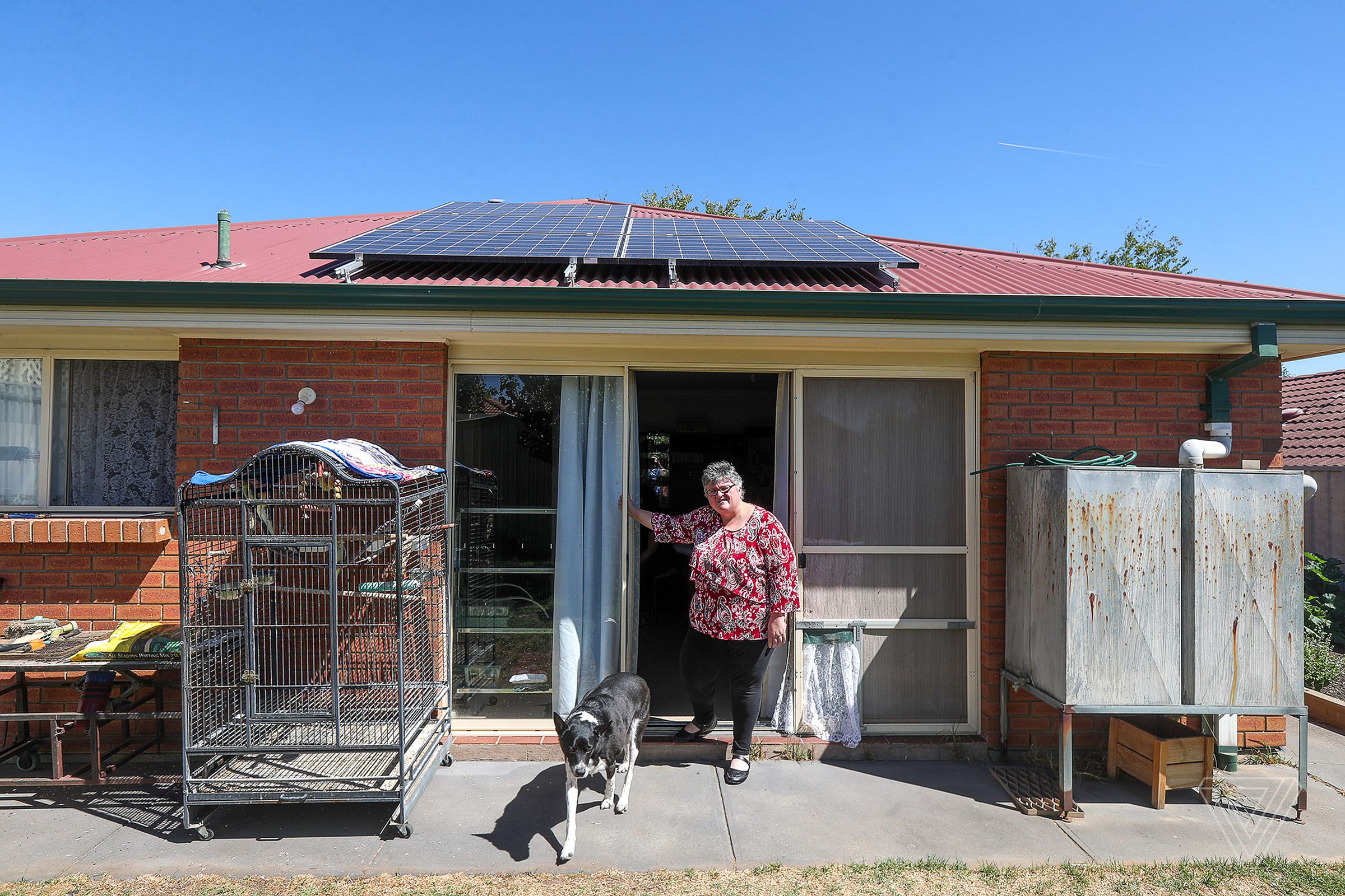 Sherallee Andrews has a Tesla Battery and solar panels at her home in Golden Grove, Adelaide, South Australia.