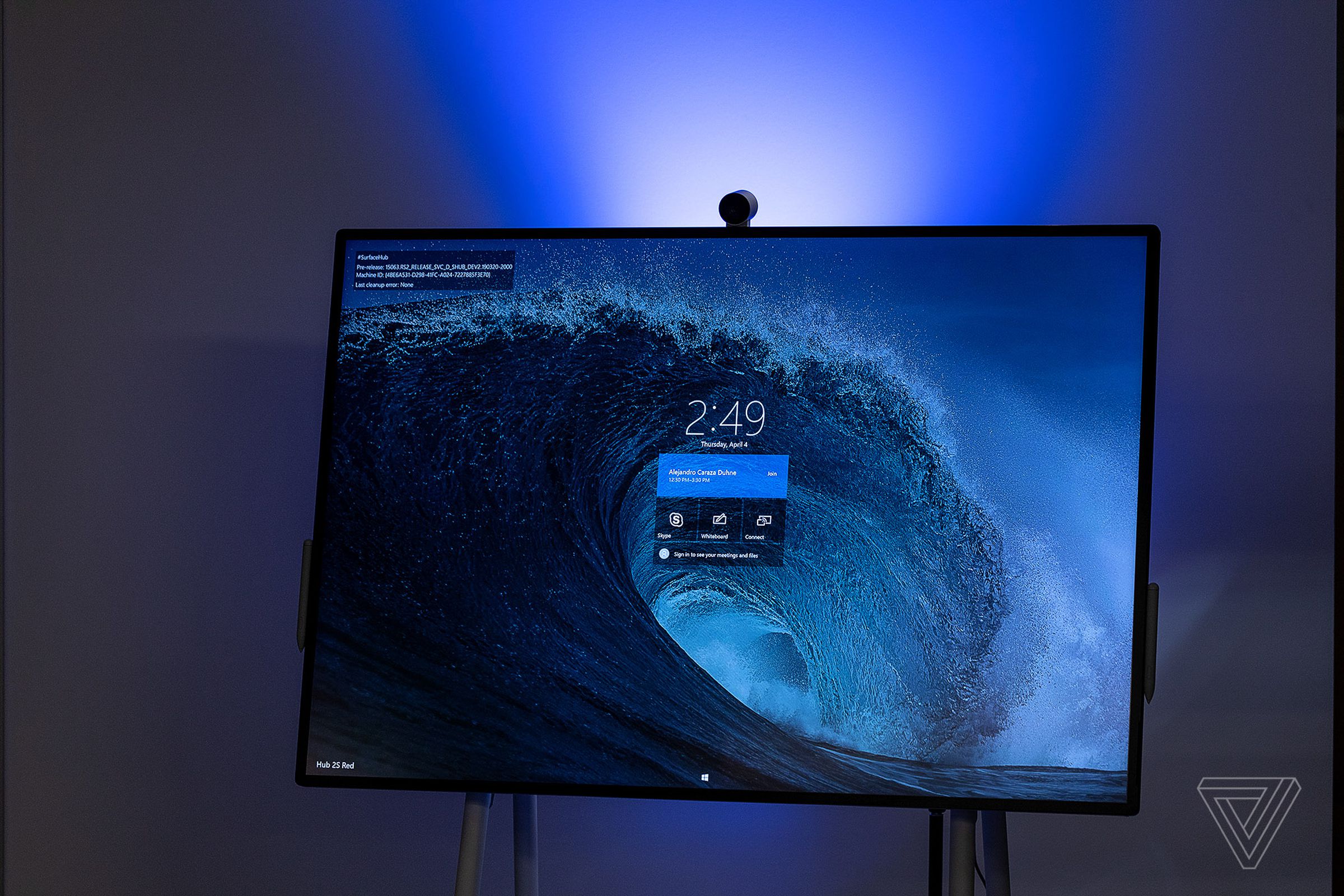 The 50-inch Surface Hub 2S.