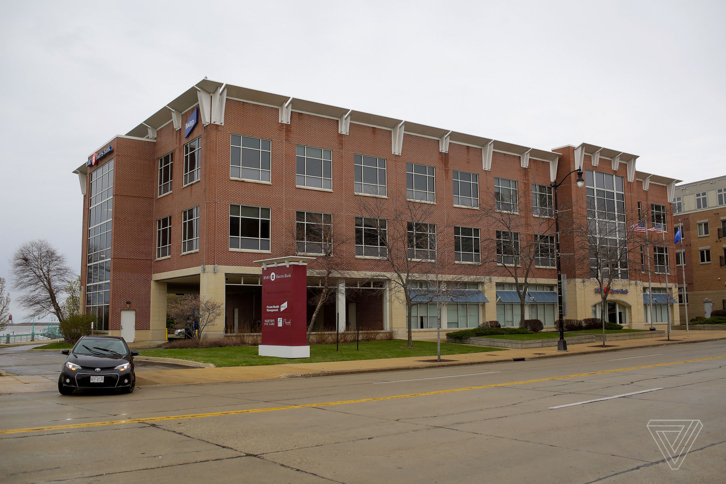 A building in Racine which Foxconn said would become an innovation center. It is currently occupied by a bank and other tenants.