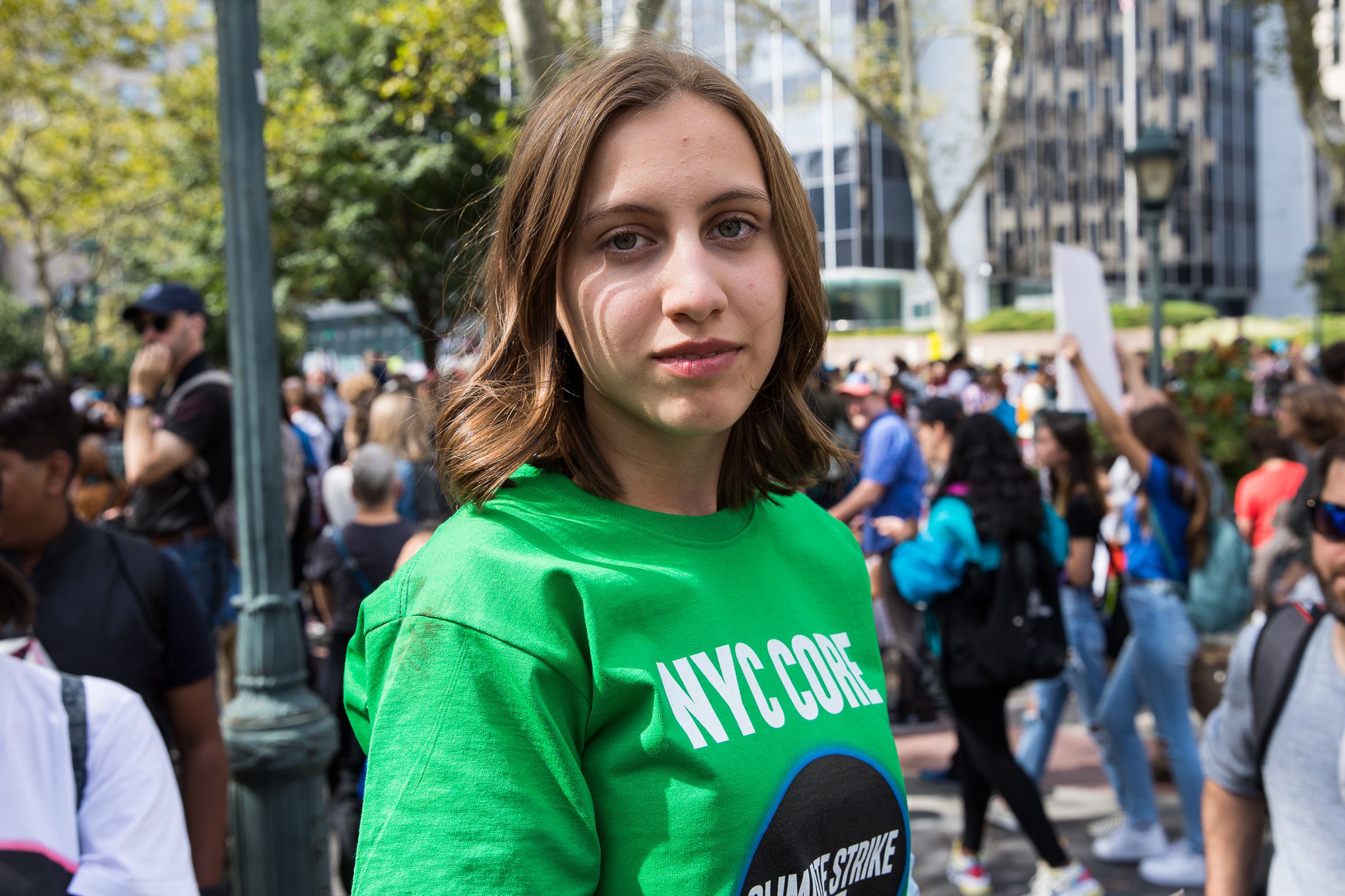 Alexandria Villaseñor at the Global Climate Strike