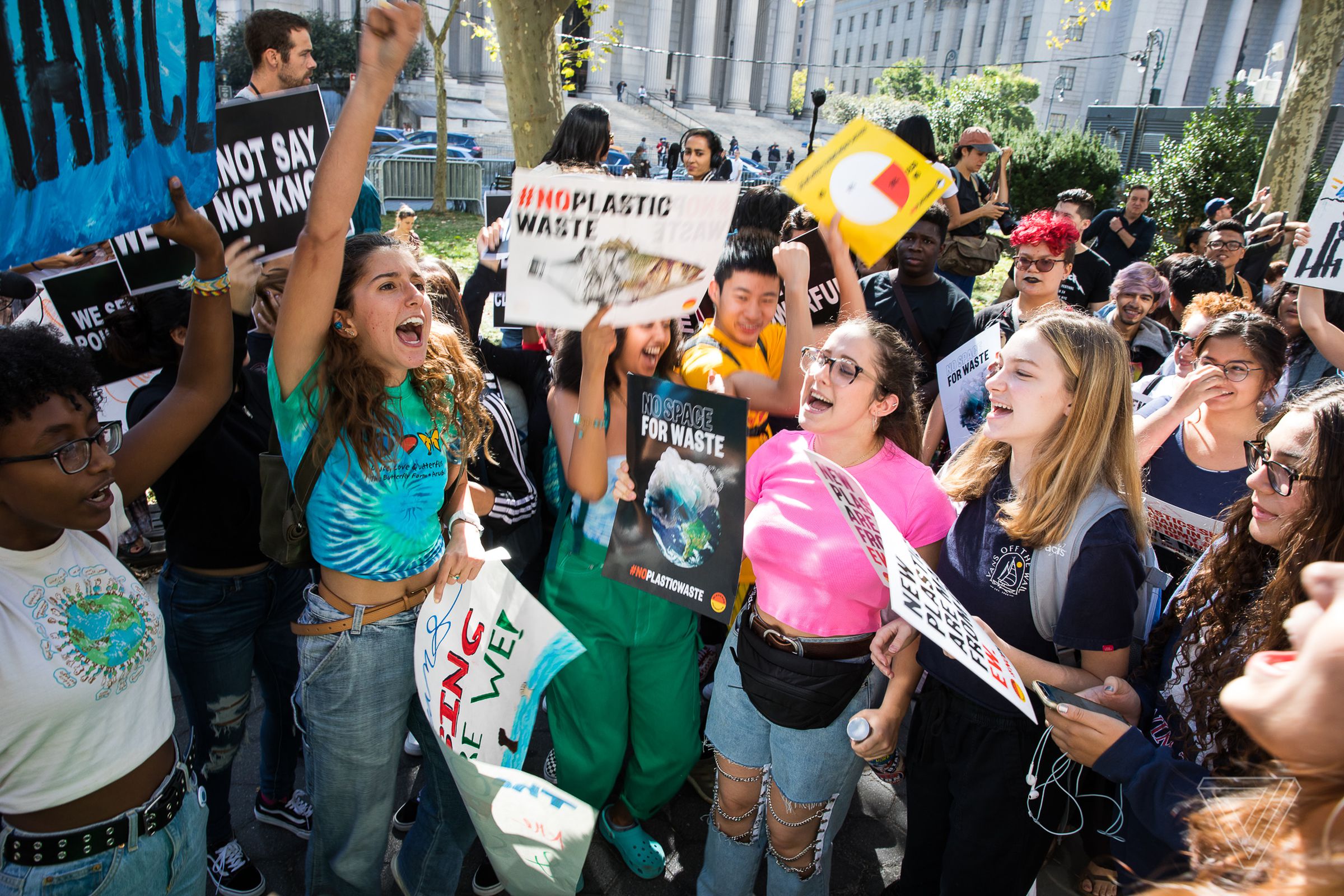 Tens of thousands of people took to the streets in New York City for the Global Climate Strike on September 20th, 2019.