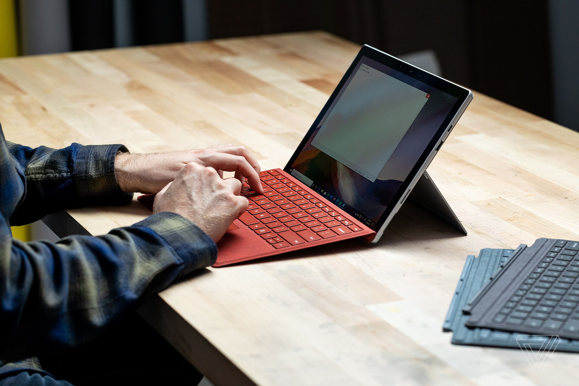 The last-gen Surface Pro 7 features older, 10th-gen Intel processors and lacks Thunderbolt ports.