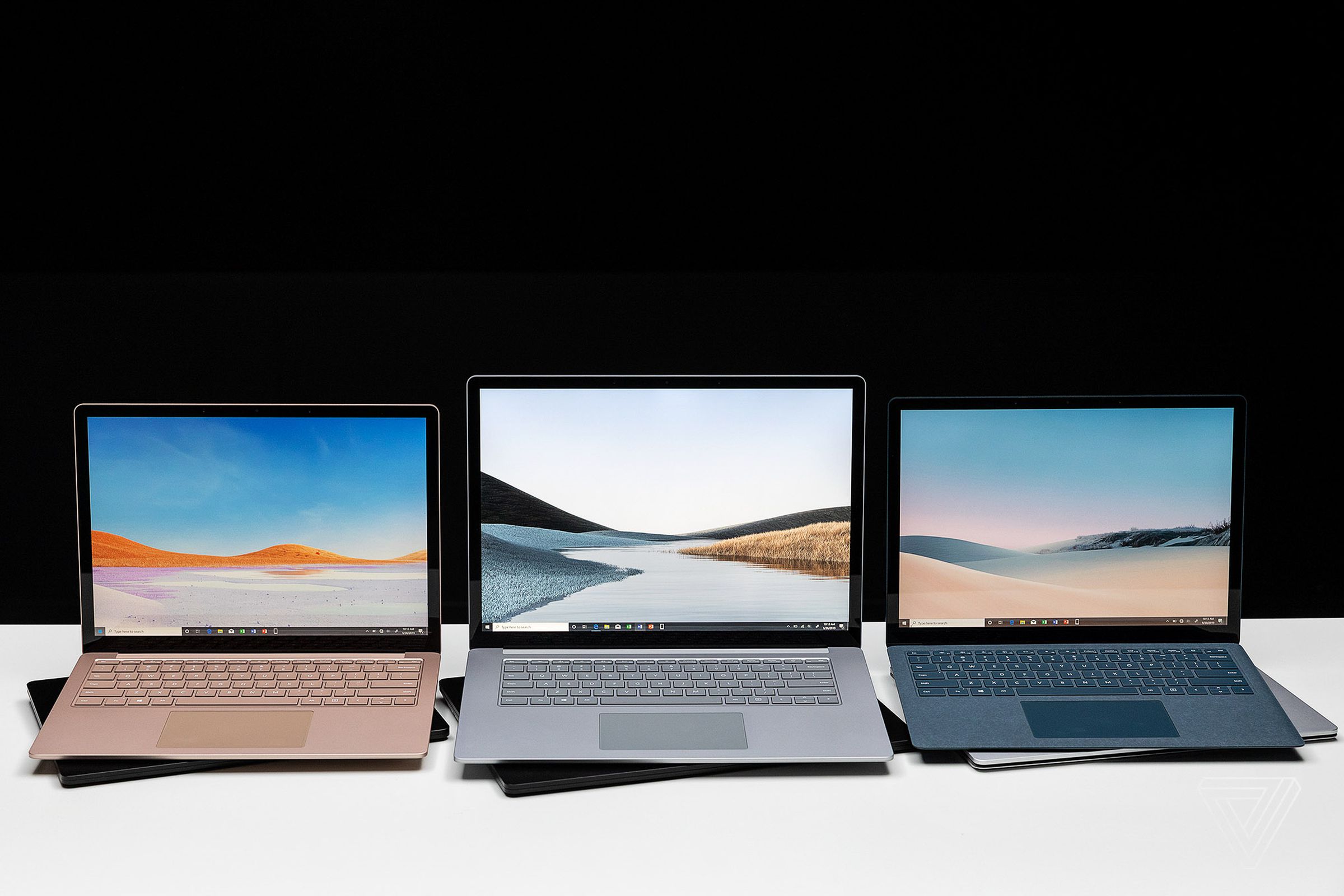 Microsoft’s Surface Laptop 3 lineup.