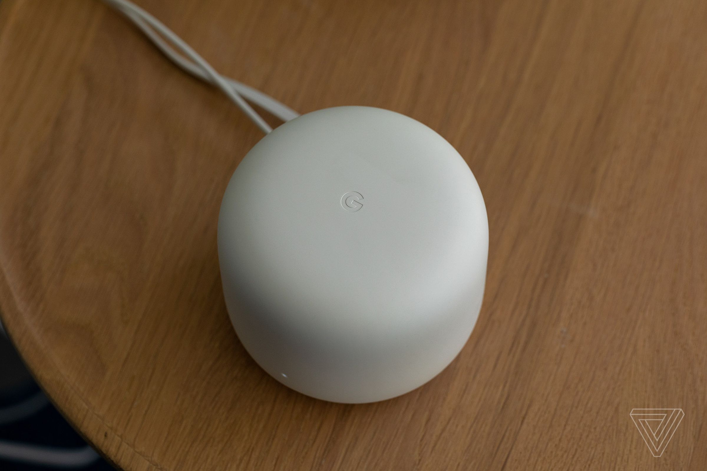 There are no obnoxious antennas sticking out of the Nest Wifi.