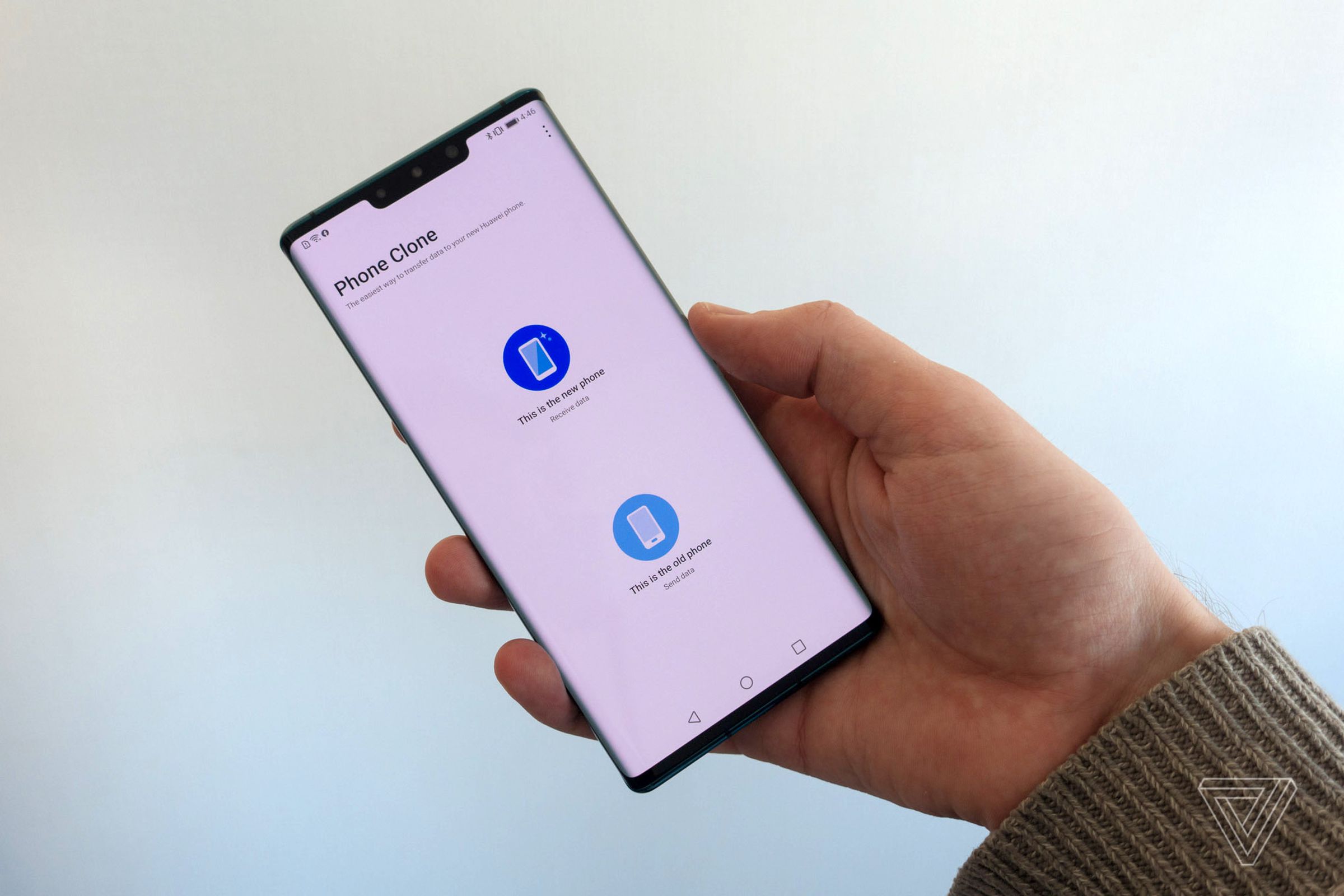 Huawei’s Phone Clone app transfer system.