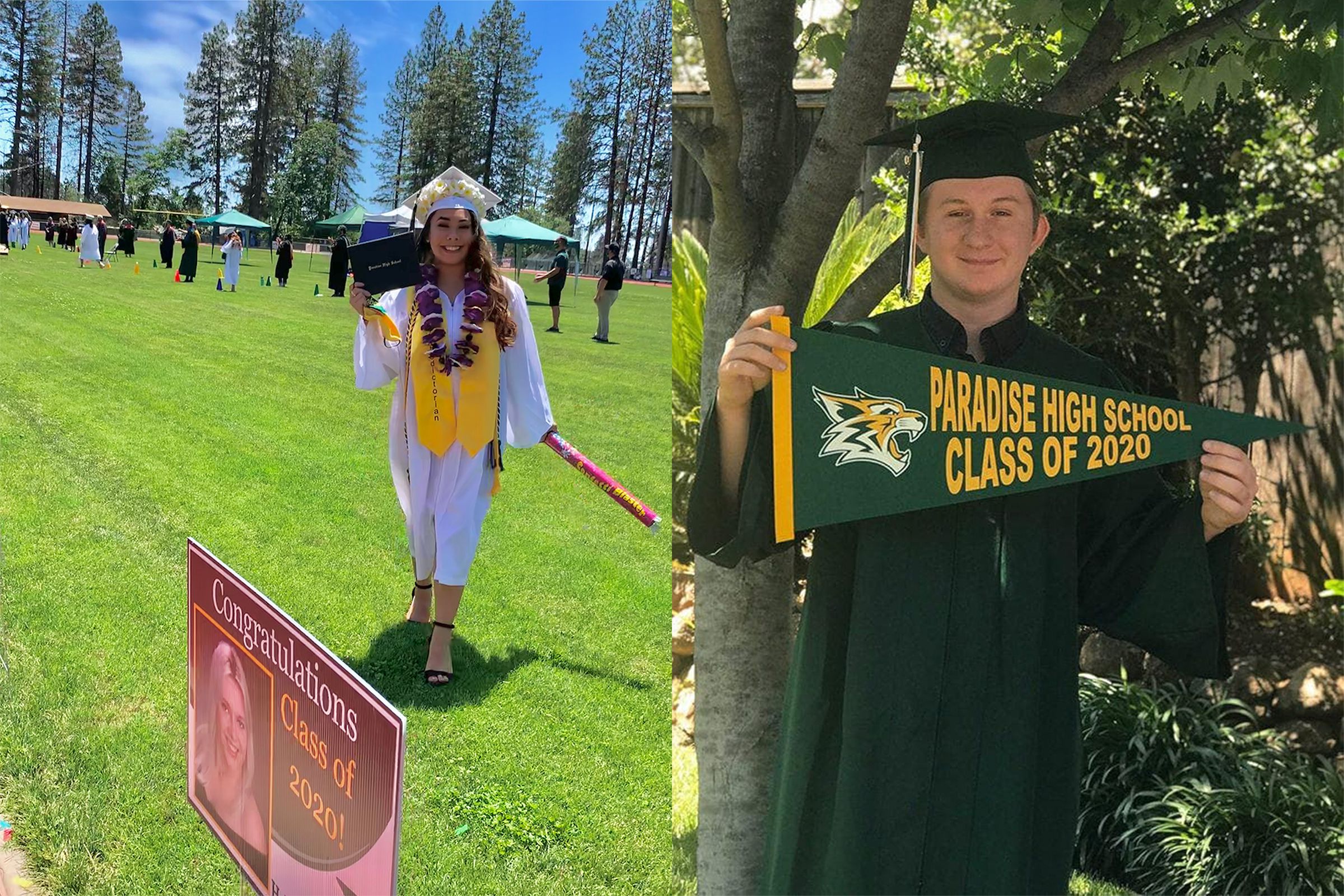 Katie-Lynn Chandler and Eric Helton graduated from Paradise High School on June 1st, 2020. Chandler will attend California State University, Chico in the fall. Helton will attend the University of California, Davis.