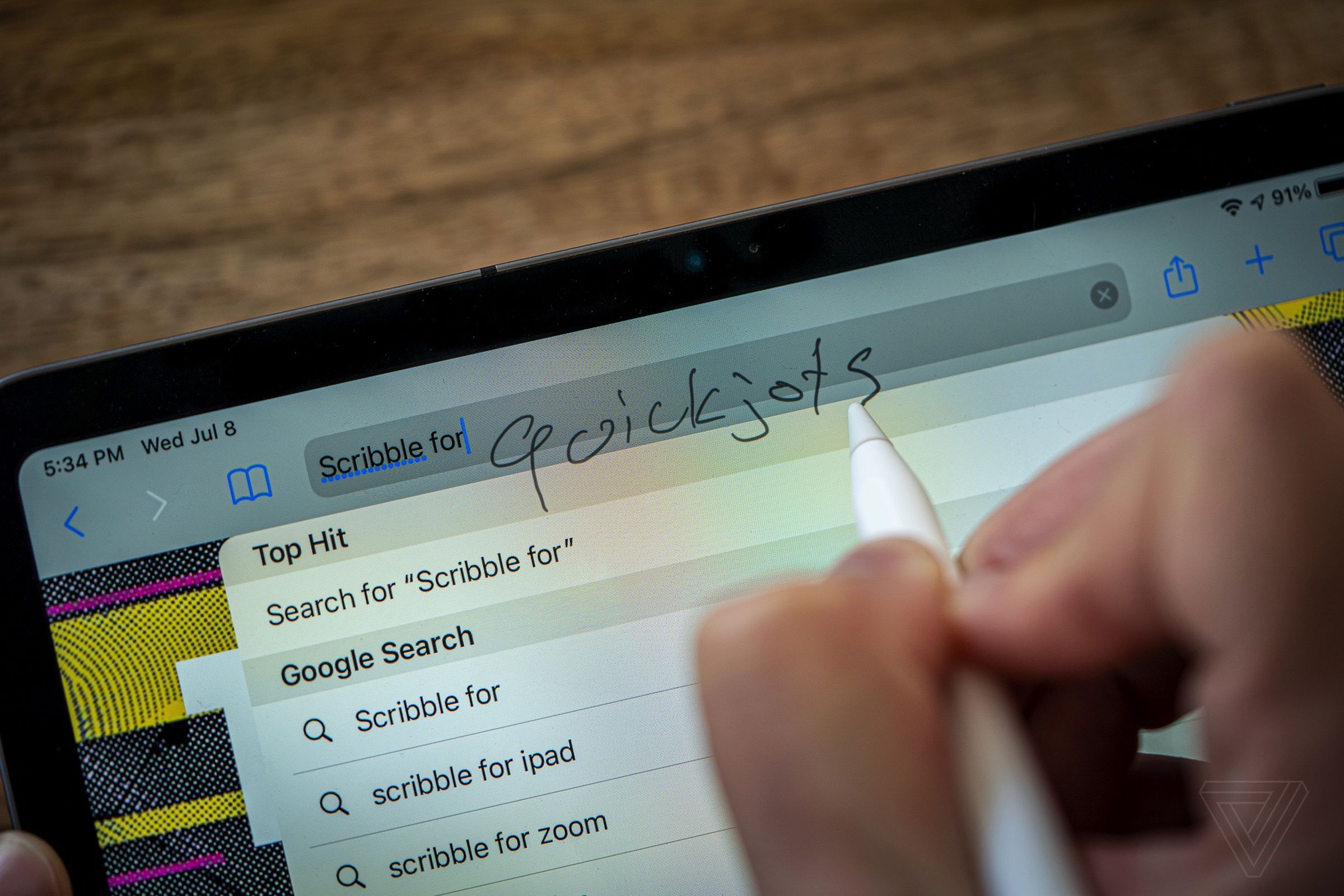 Scribble lets you jot down quick text, but it’s not great for longer writing
