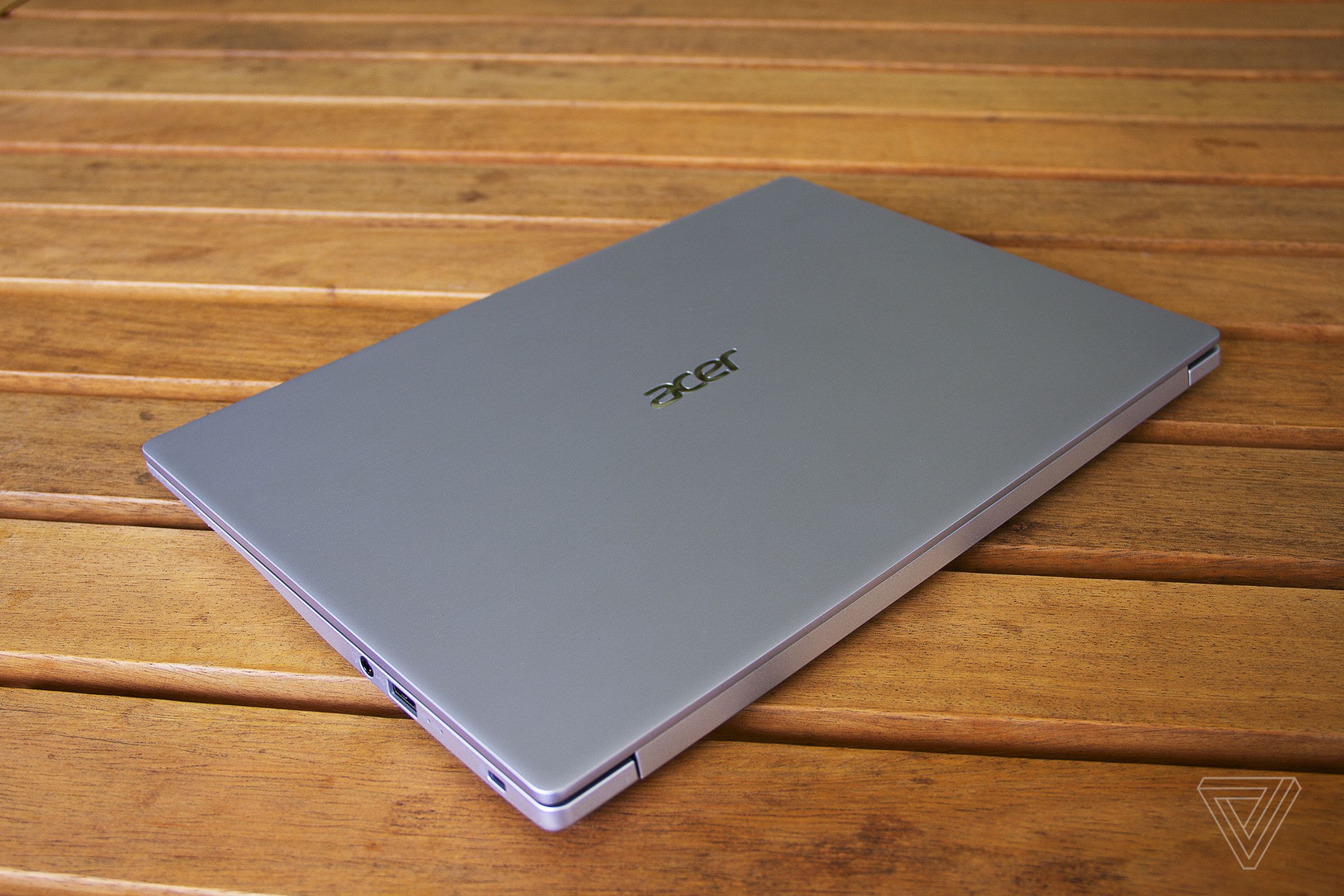 The lid of the Acer Swift 3, closed.