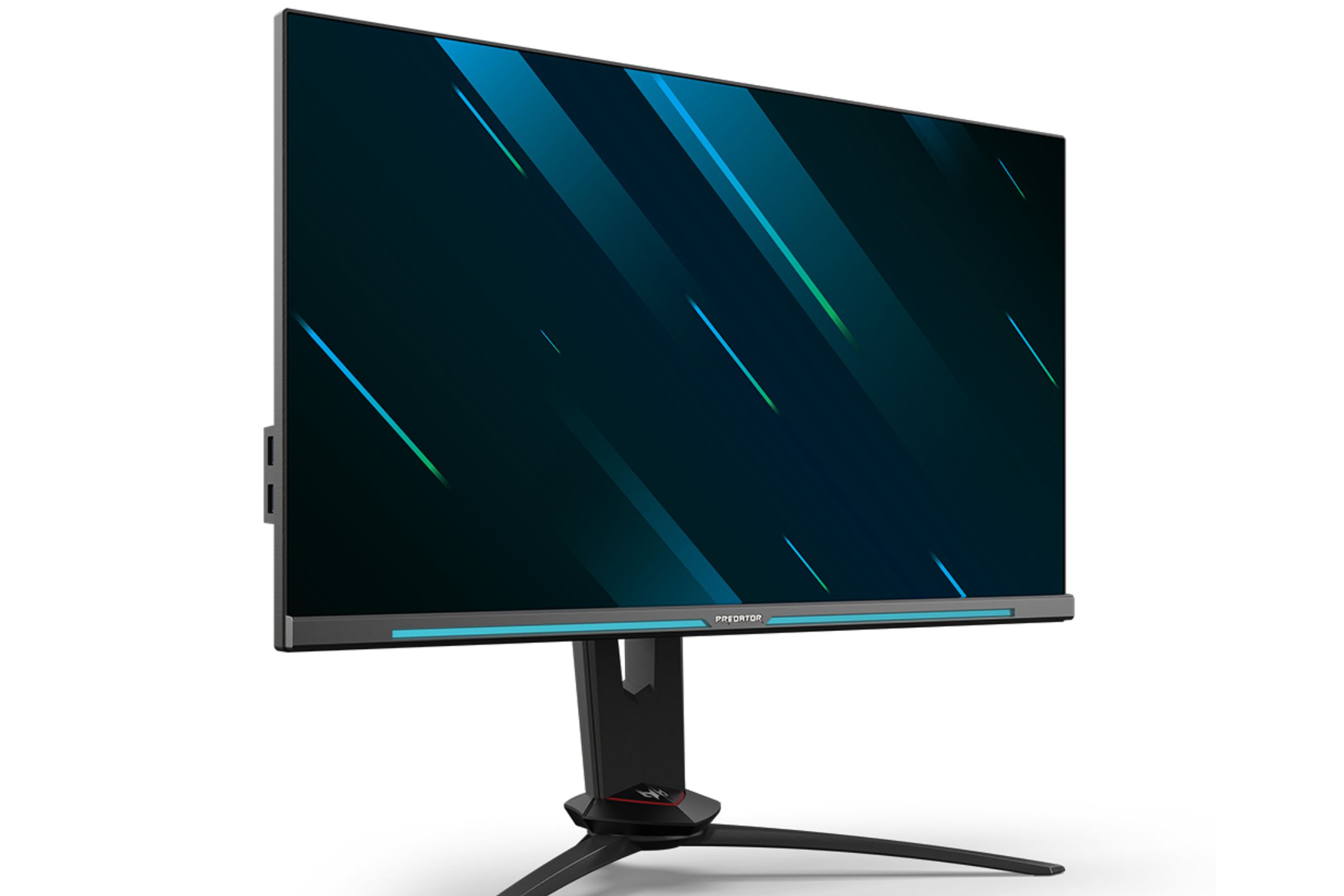 Acer’s XB253Q GW gaming monitor has a strip of RGB lights that flash according to what’s on the screen.