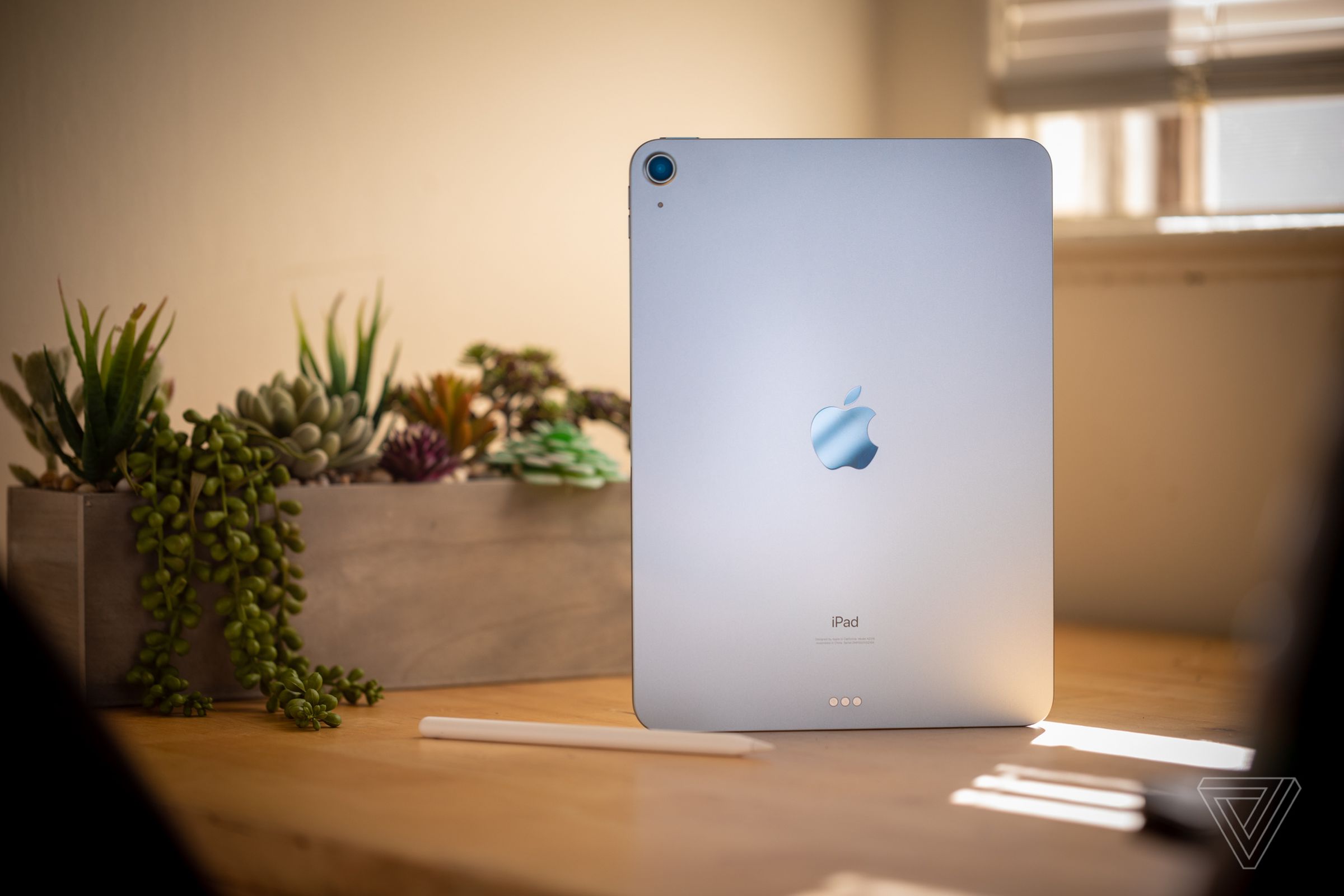 The 2020 iPad Air in blue