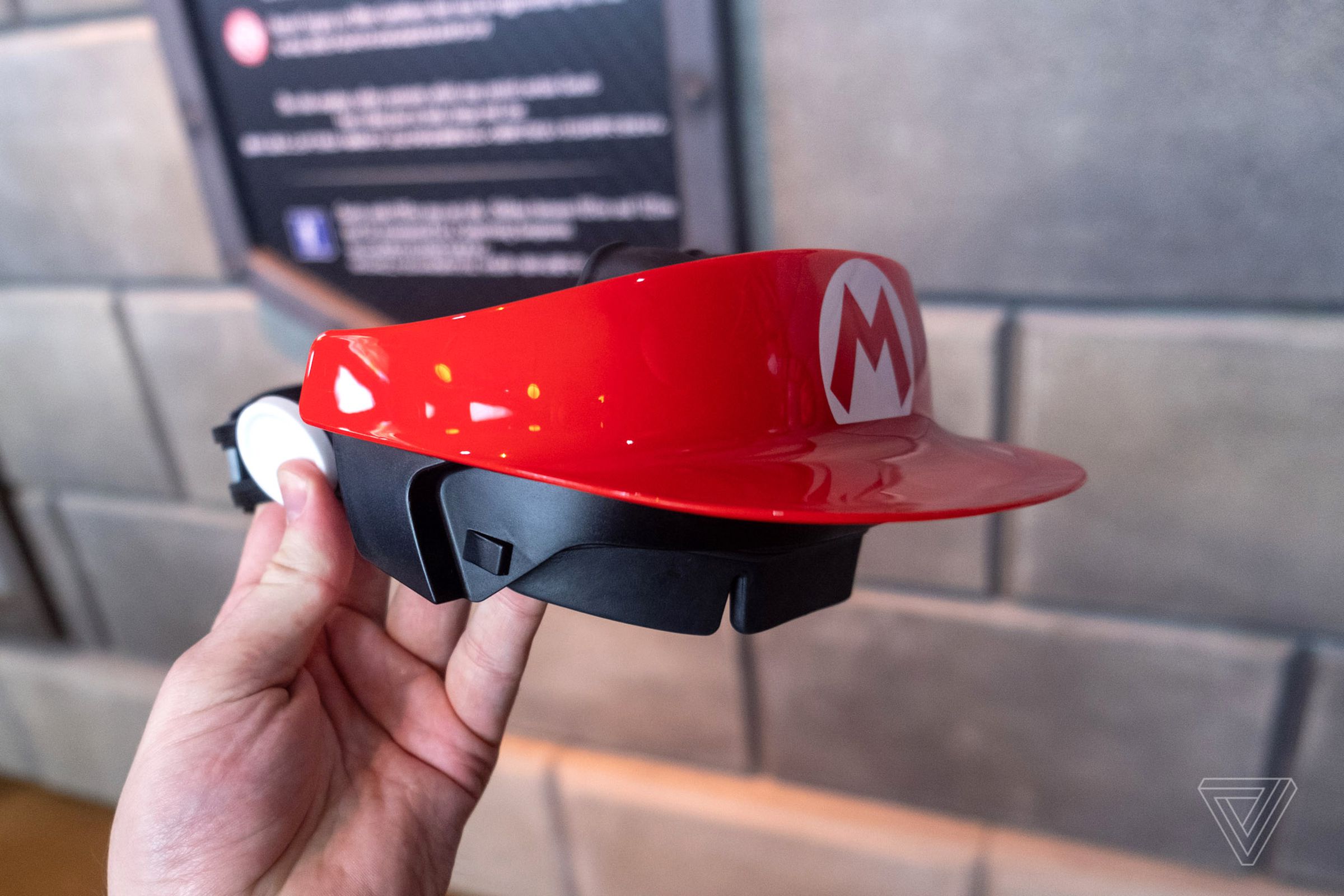Mira made the headset you wear during the Mario Kart ride at Nintendo World.