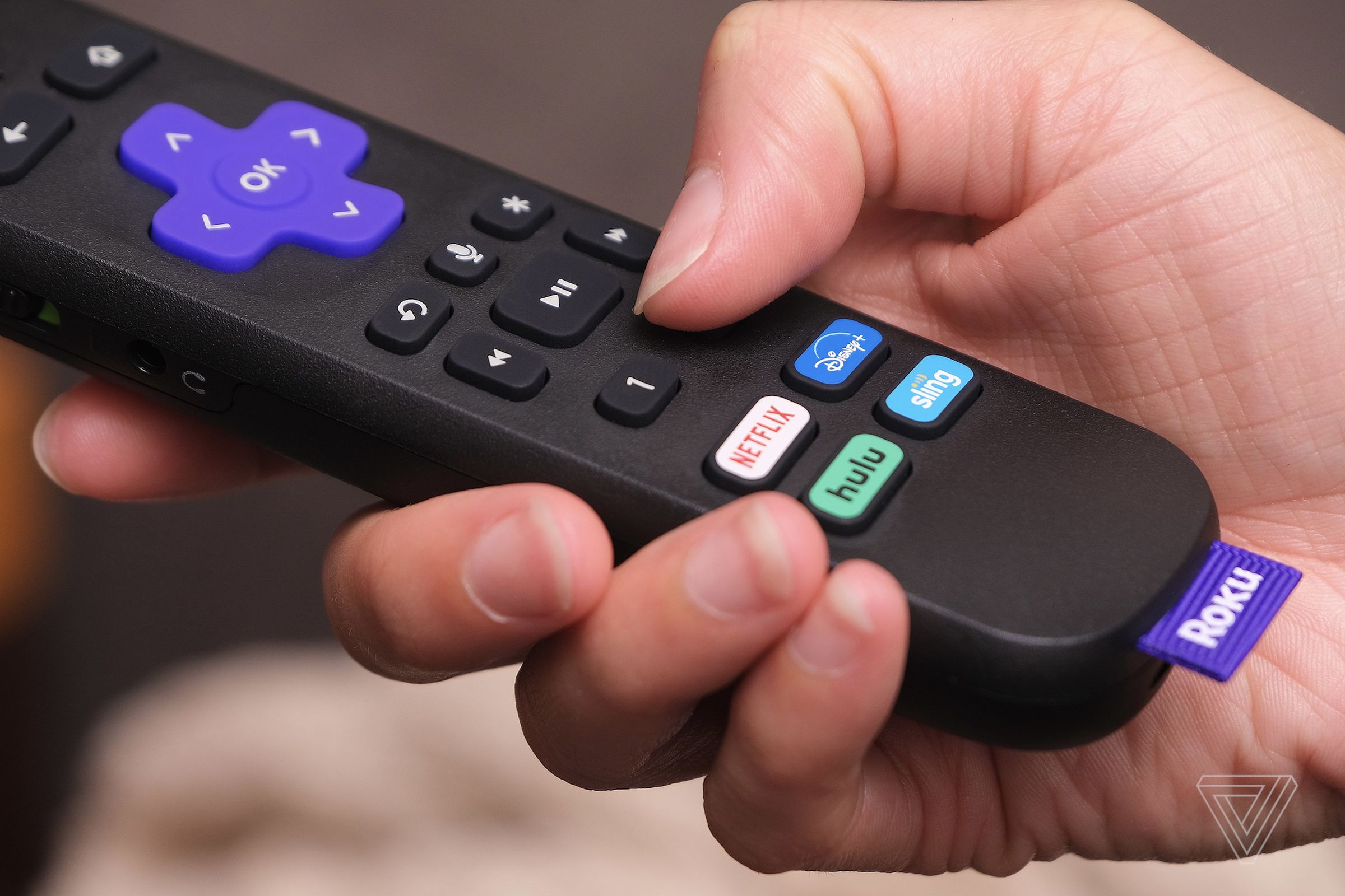 An Apple TV Plus button will eventually replace Sling TV on the Voice Remote Pro.