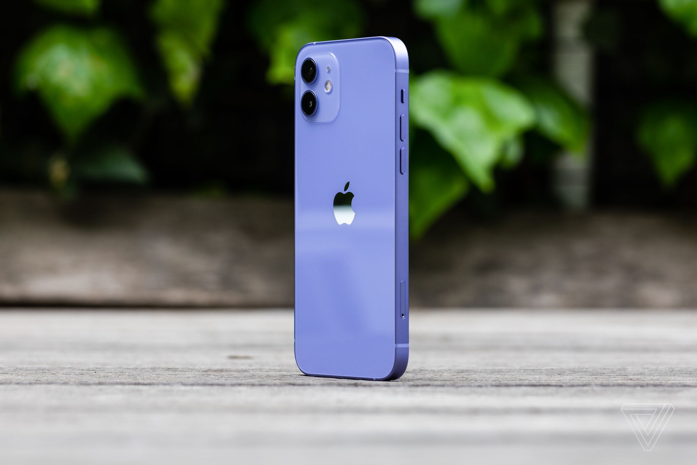 A purple iPhone 12